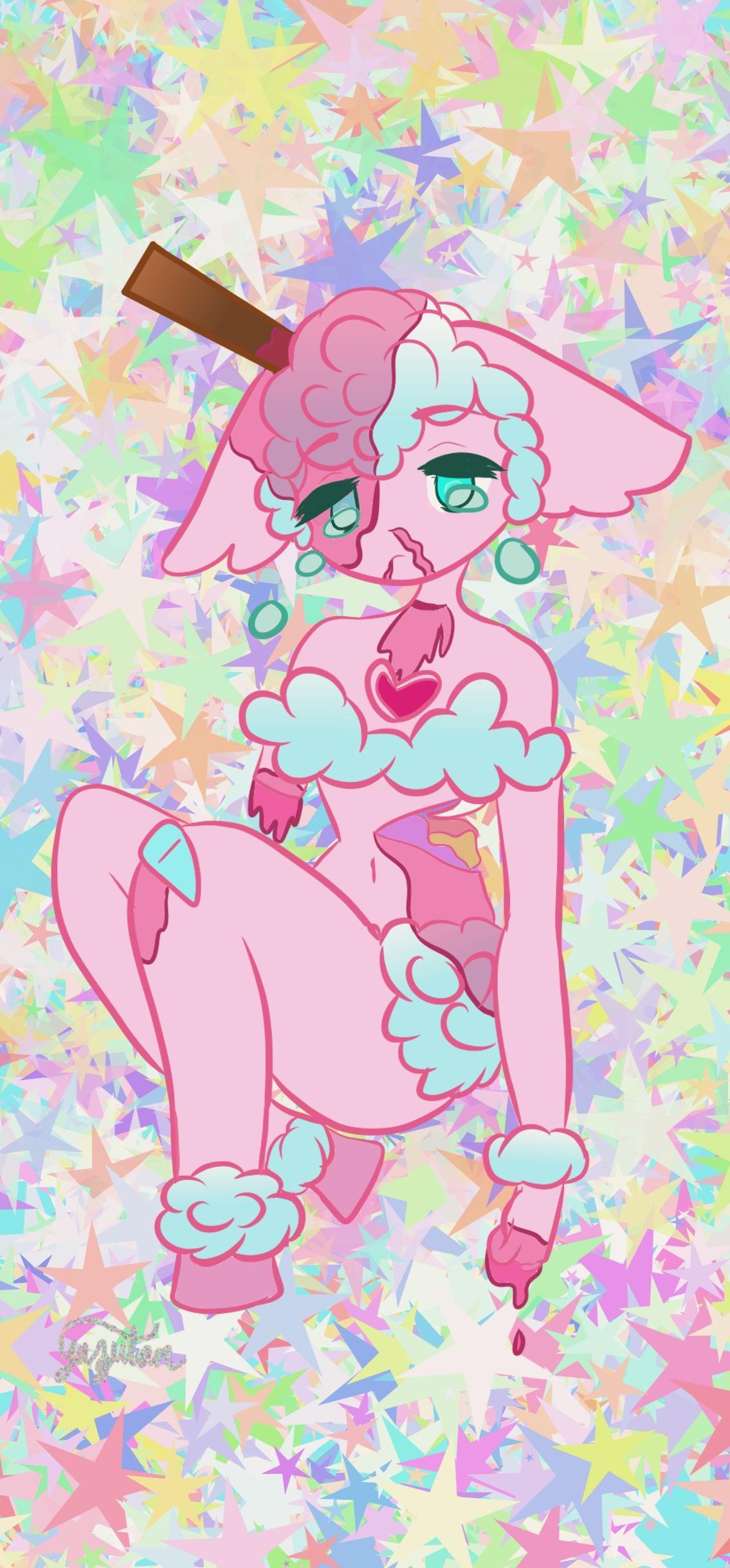 A wallpaper I did for my boyfriend, he loves pastel gore