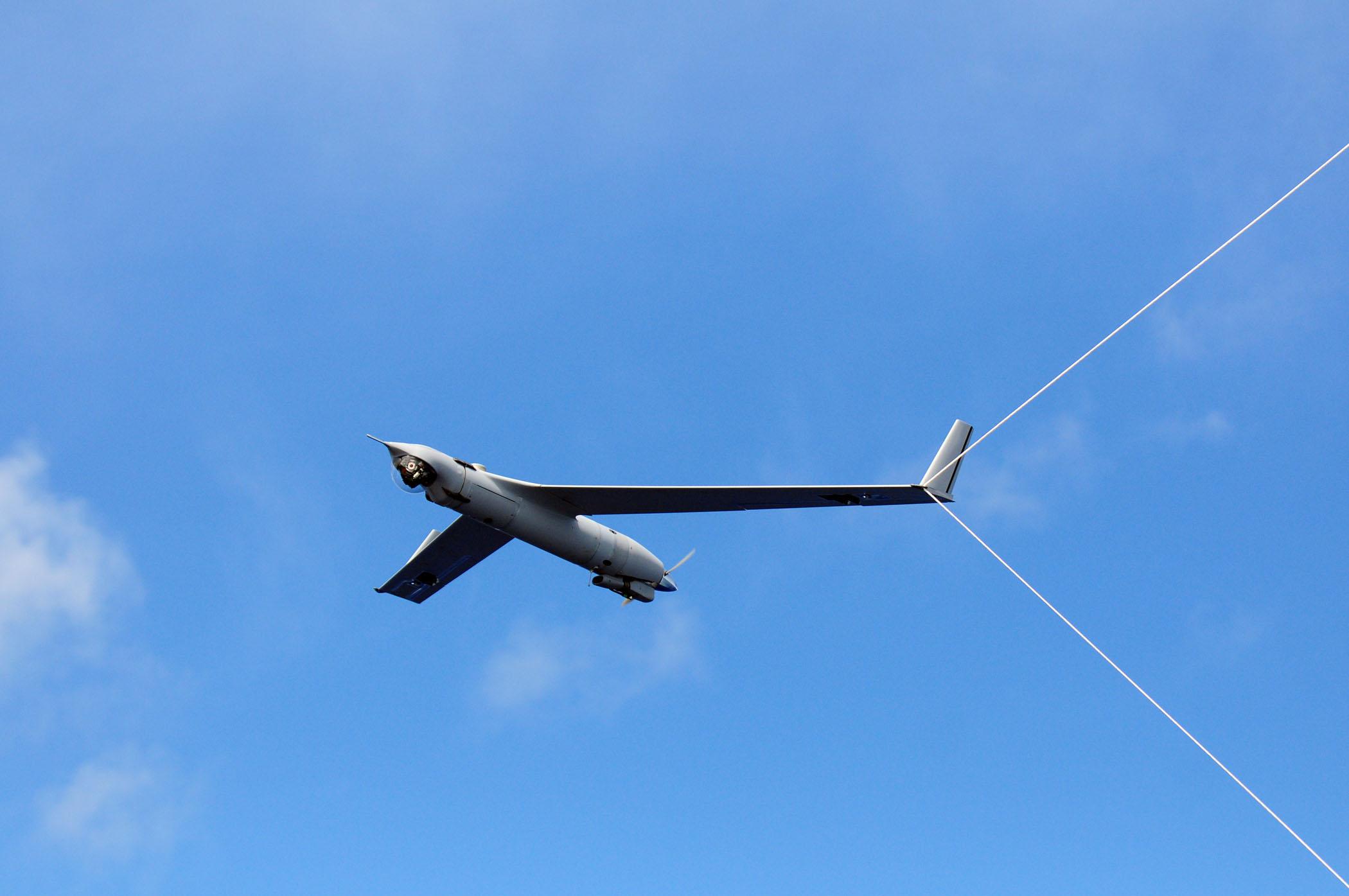 US Navy 110226 N RC734 156 A Scan Eagle Unmanned Aerial Vehicle