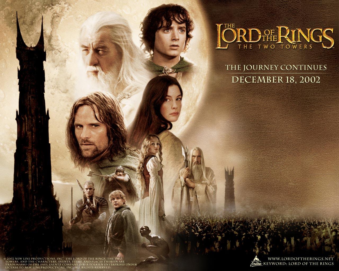 lord of the rings the two towers poster