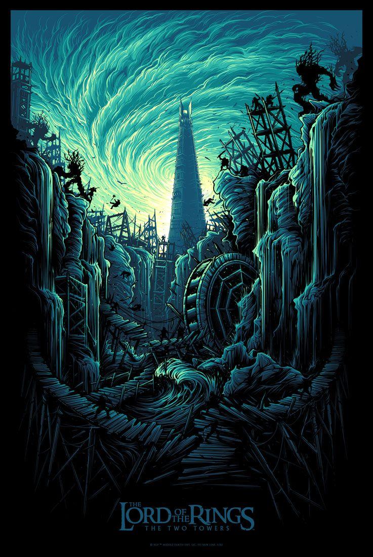 Dan Mumford Lord of the Rings Two Towers Poster Release. All things