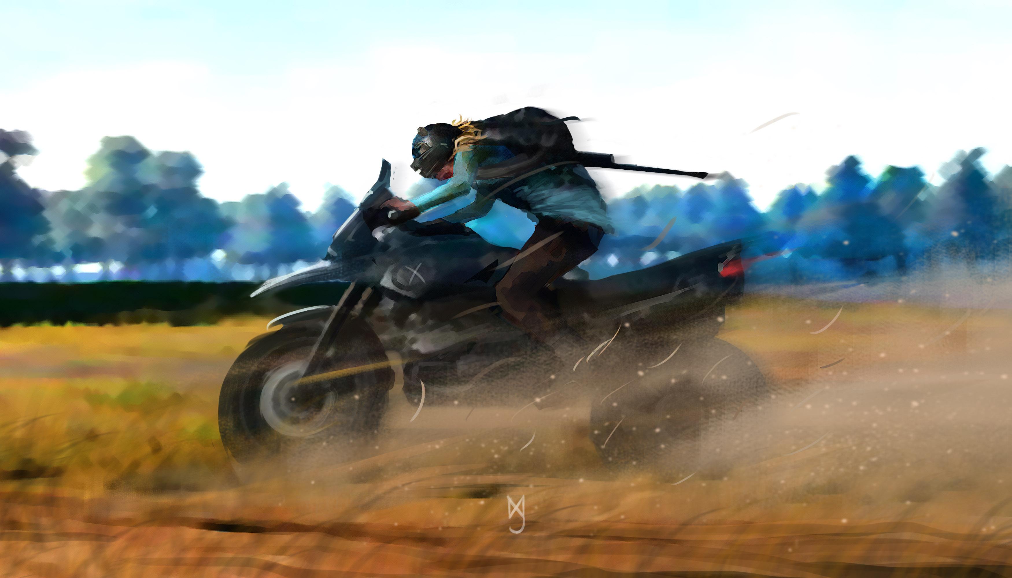 Pubg Guy On Bike, HD Games, 4k Wallpaper, Image, Background