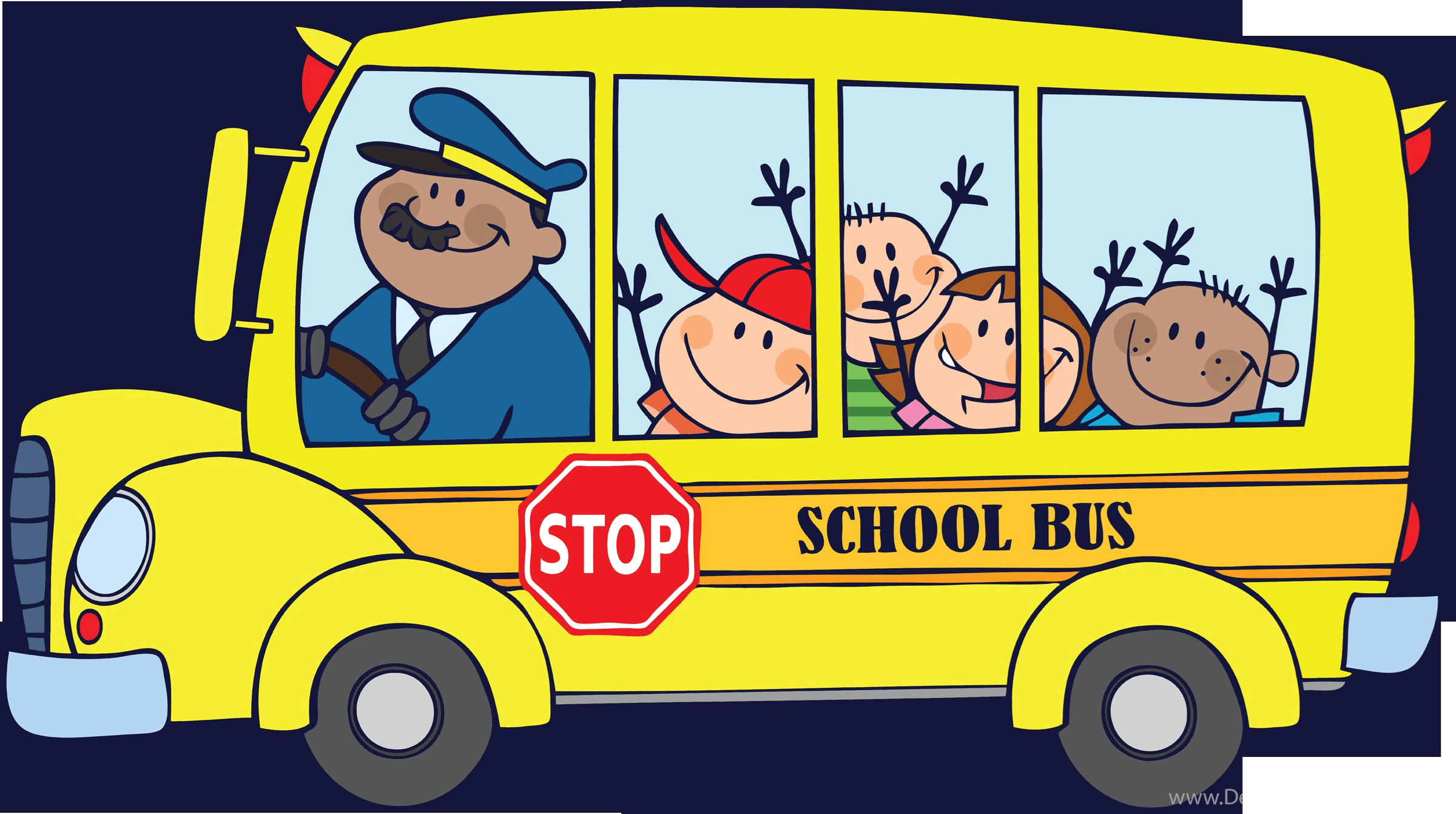 School Bus Cartoon Image HD Wallpaper And Picture Desktop Background