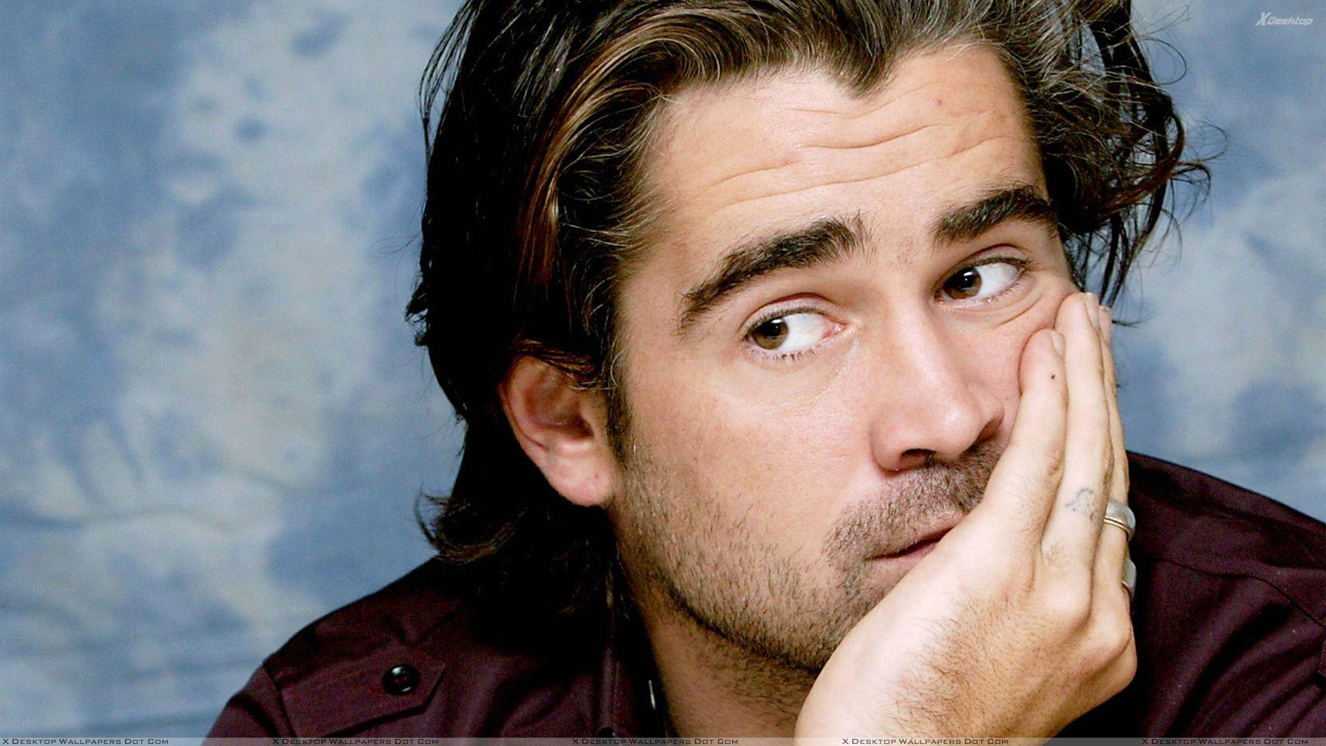 Colin Farrell Looking At Someone Wallpaper