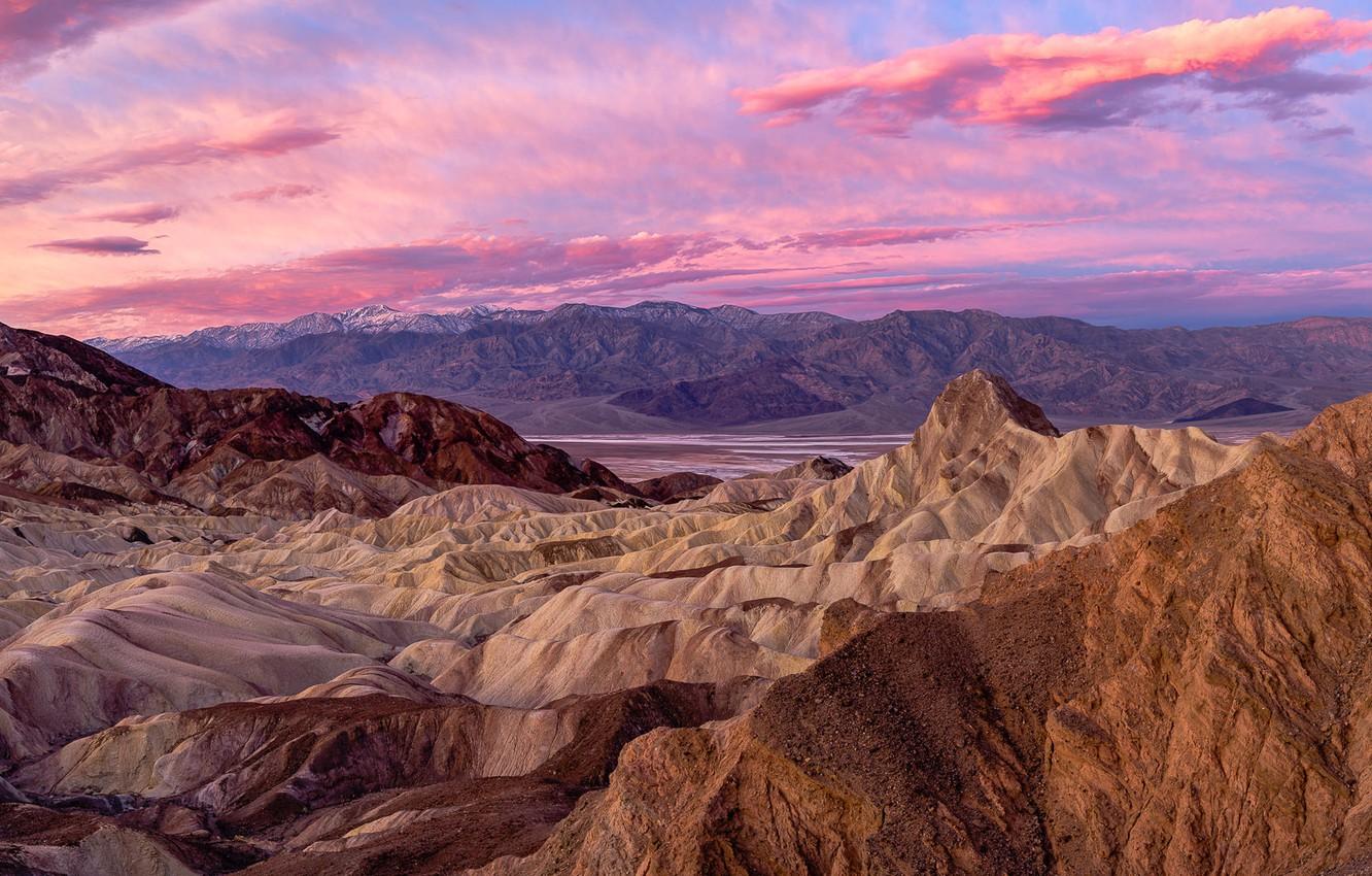 Wallpaper clouds, mountains, USA, death valley image for desktop