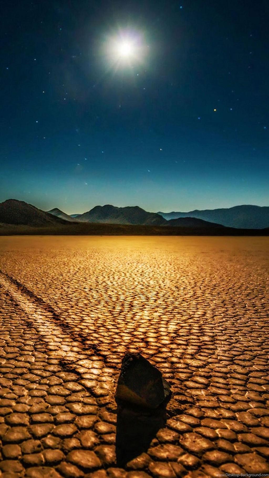 Death Valley National Park Moonlight iPhone 6 Wallpaper Download