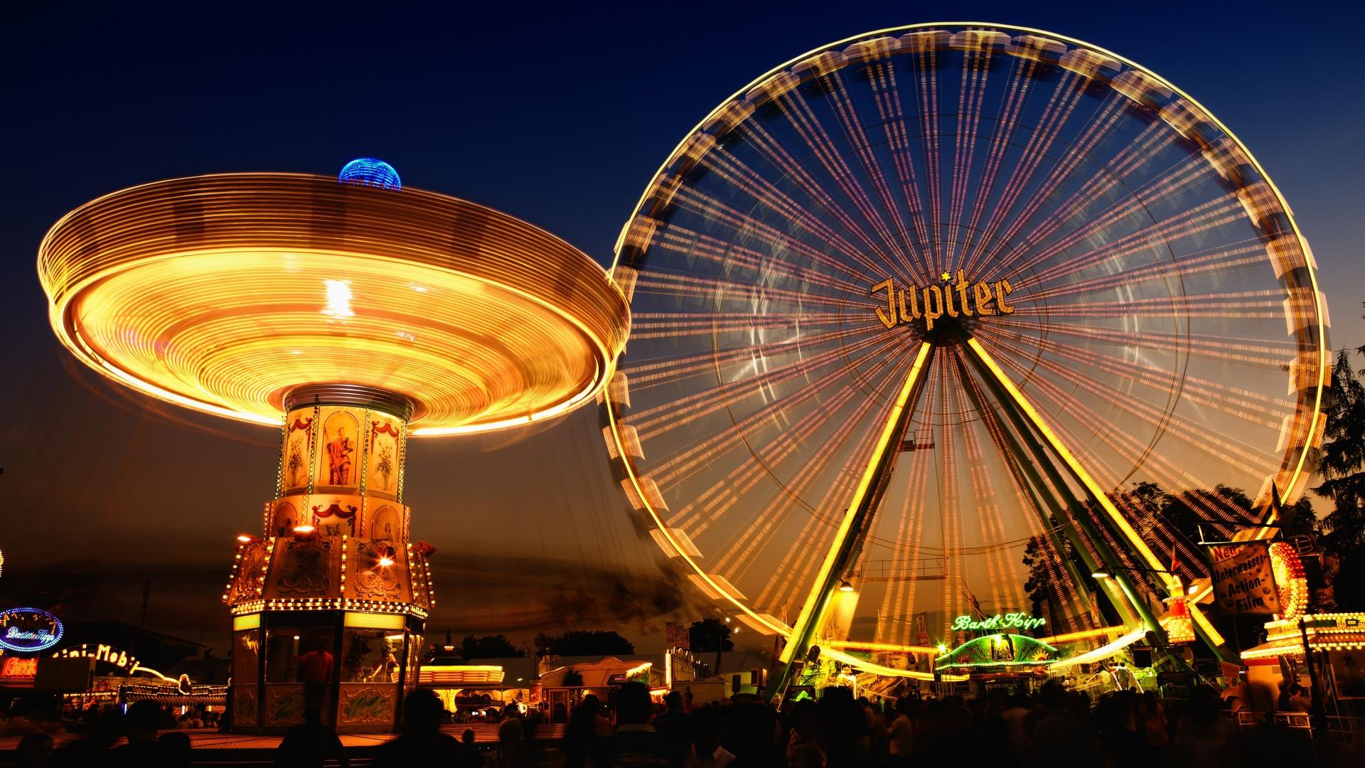 Jupiter Ferris Wheel Fair Wallpaper in jpg format for free download