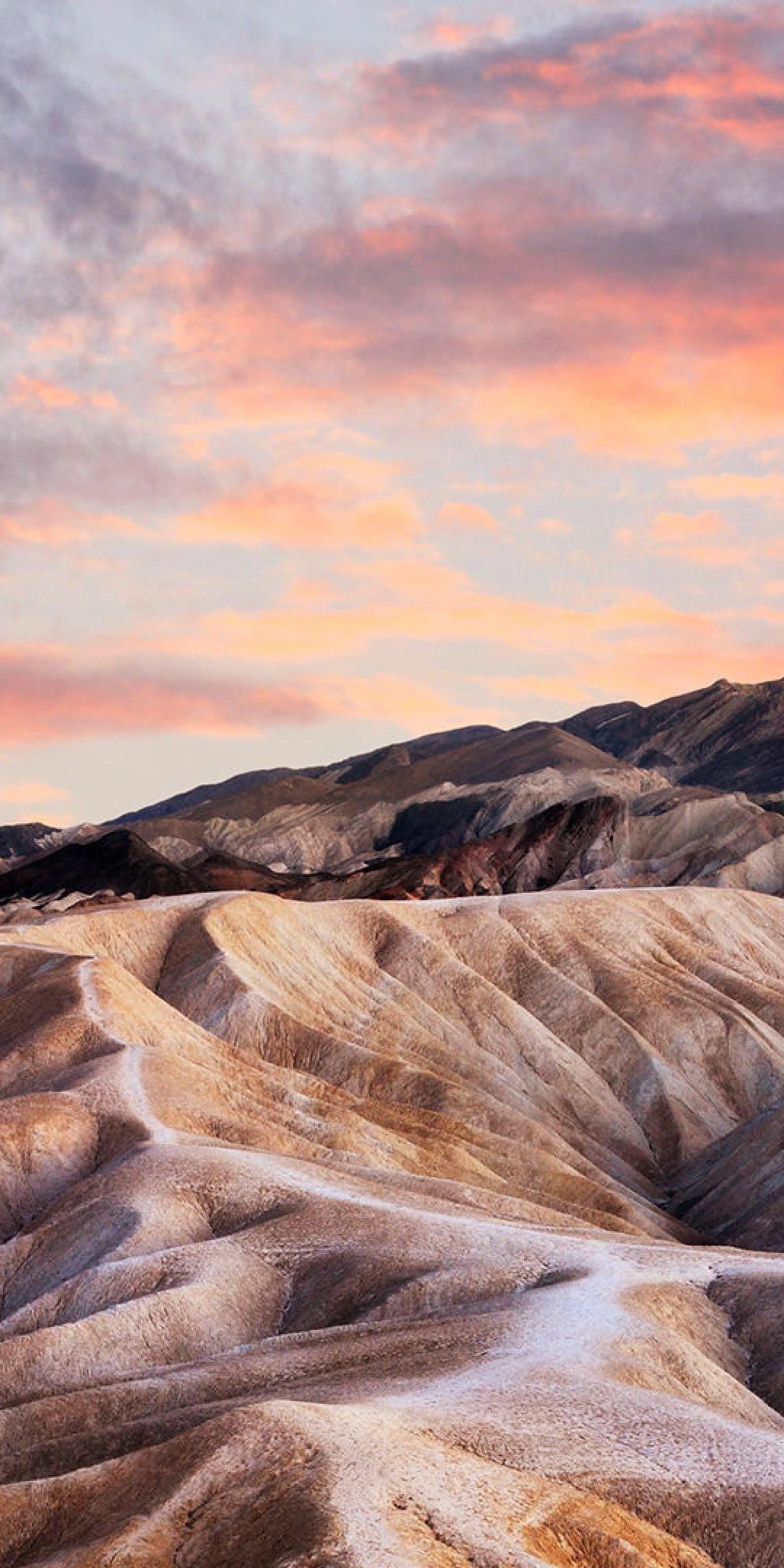 Landscape From Zabriskie Point At Death Valley National Park 4K