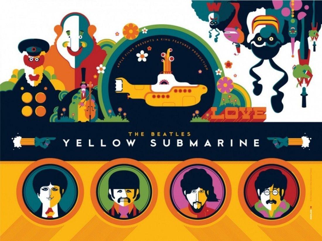 Pack.461: Yellow Submarine Wallpaper (1100x824)