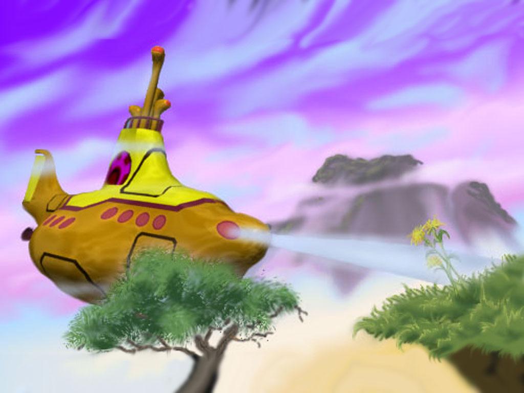 My Free Wallpaper Wallpaper, Yellow Submarine 3D