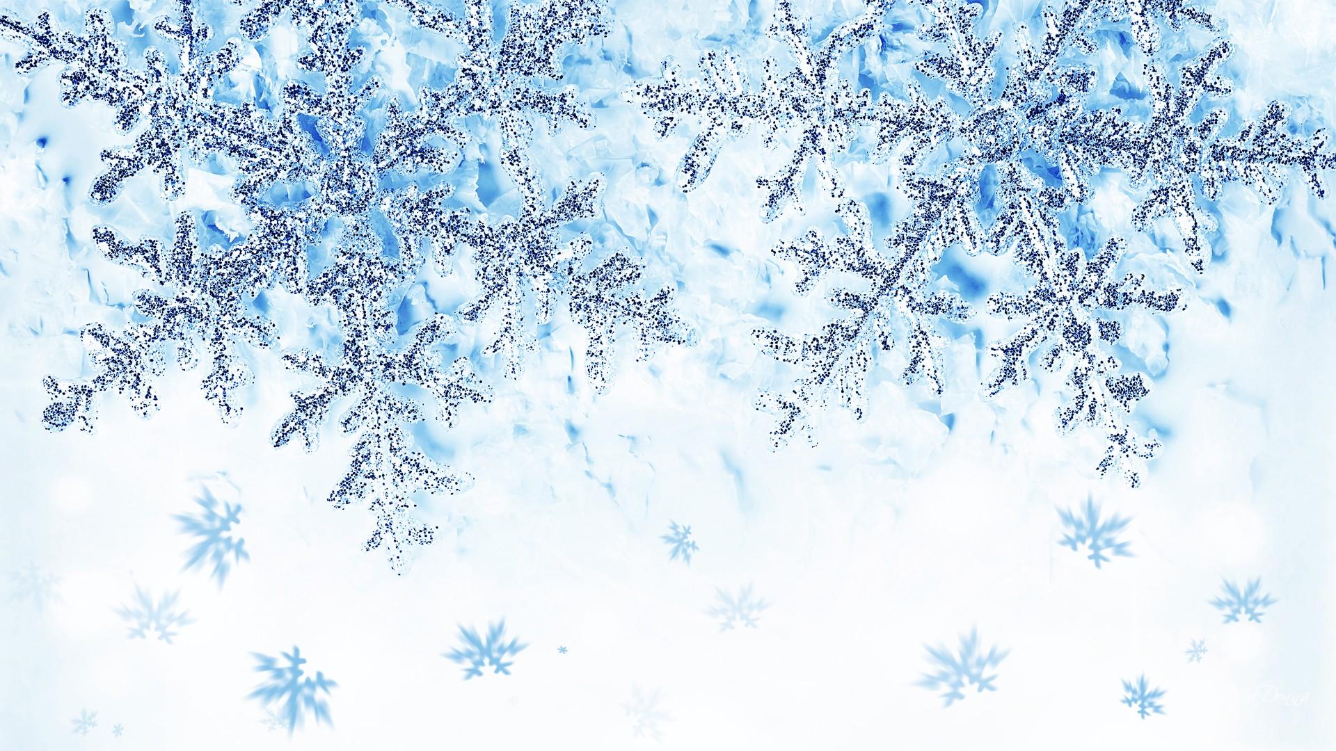 Let it snow blue snowflakes Wallpaper Pinteres 1920x1080