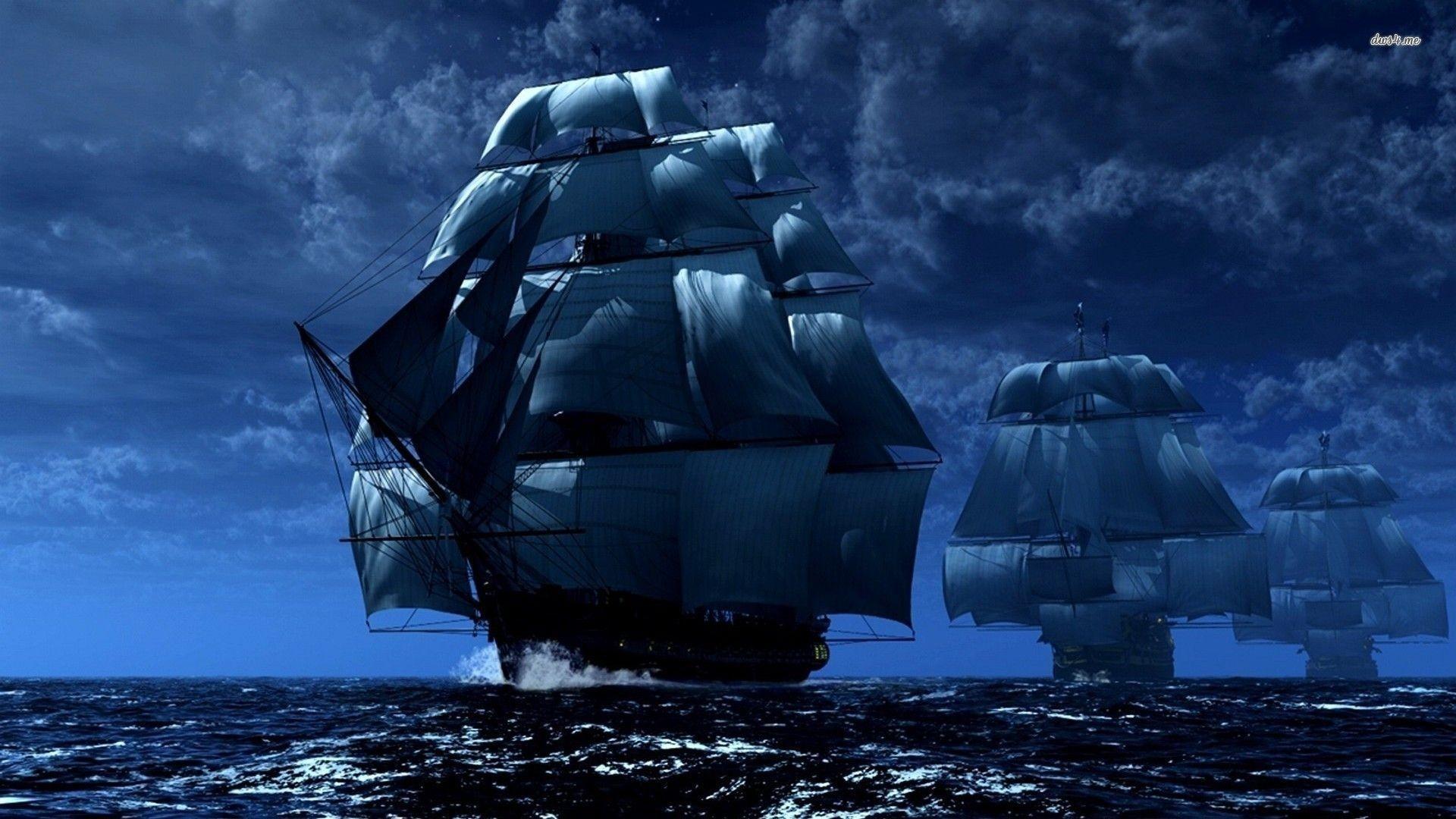 Pirate Ship Wallpaper background picture