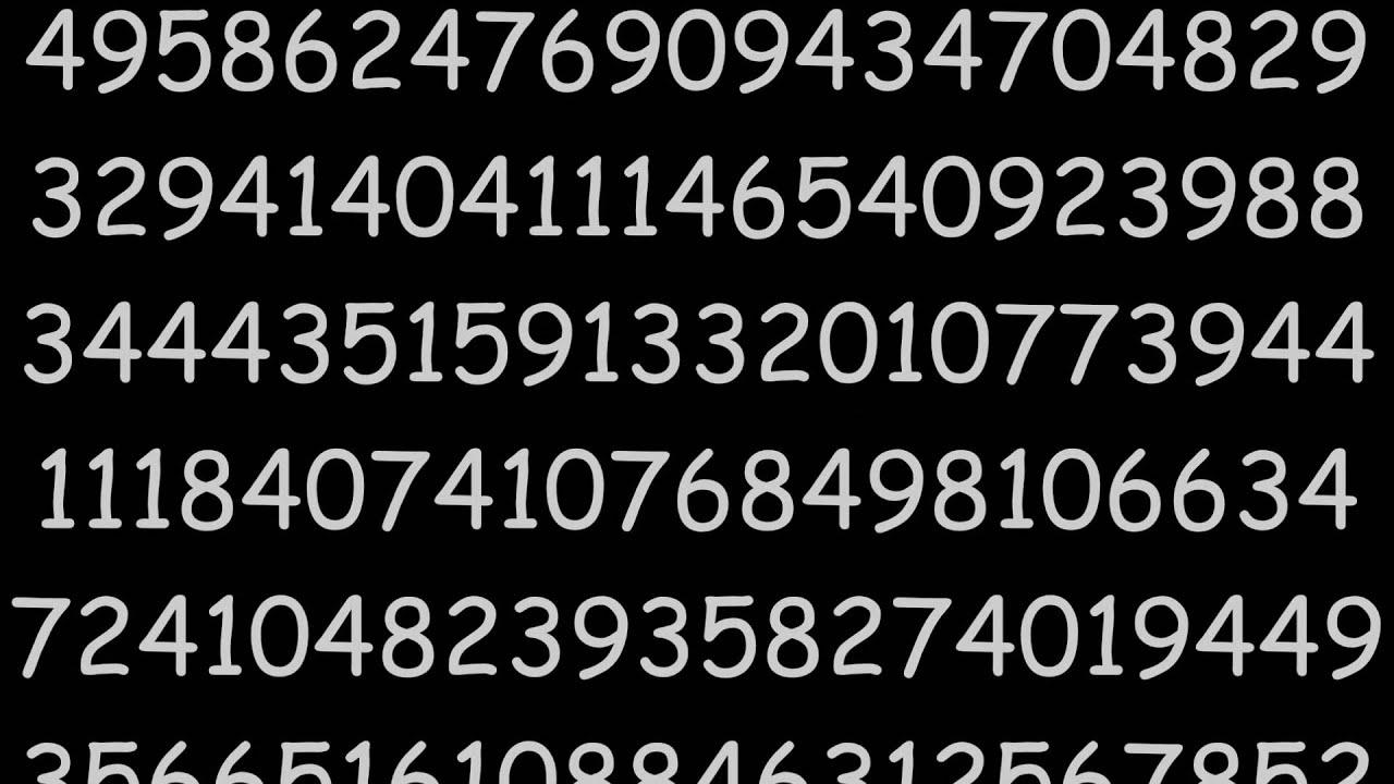 Digits of Pi (π) in one hour