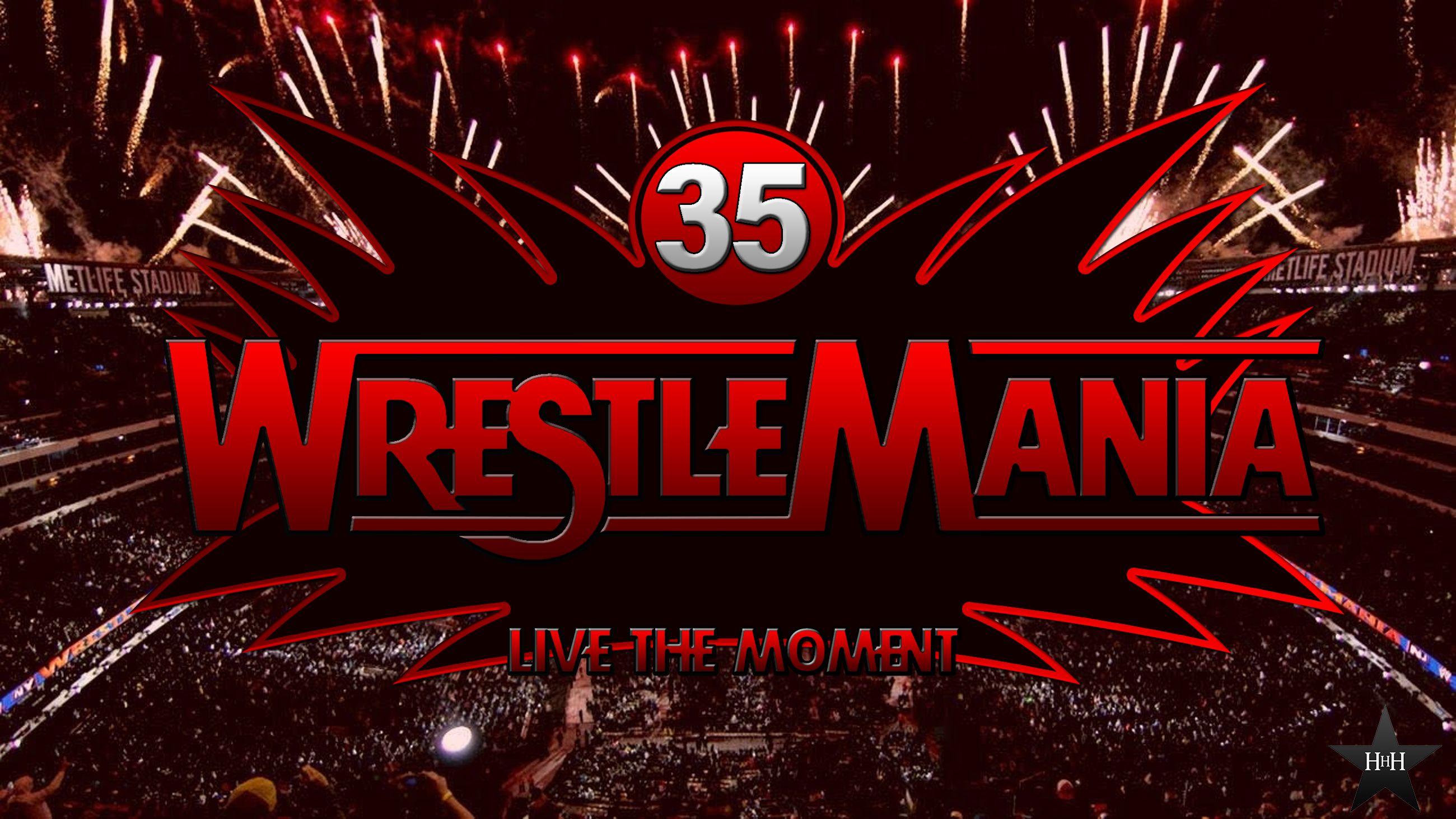 WWE WrestleMania 35 custom logo. WrestleMania 35. Wrestlemania 35