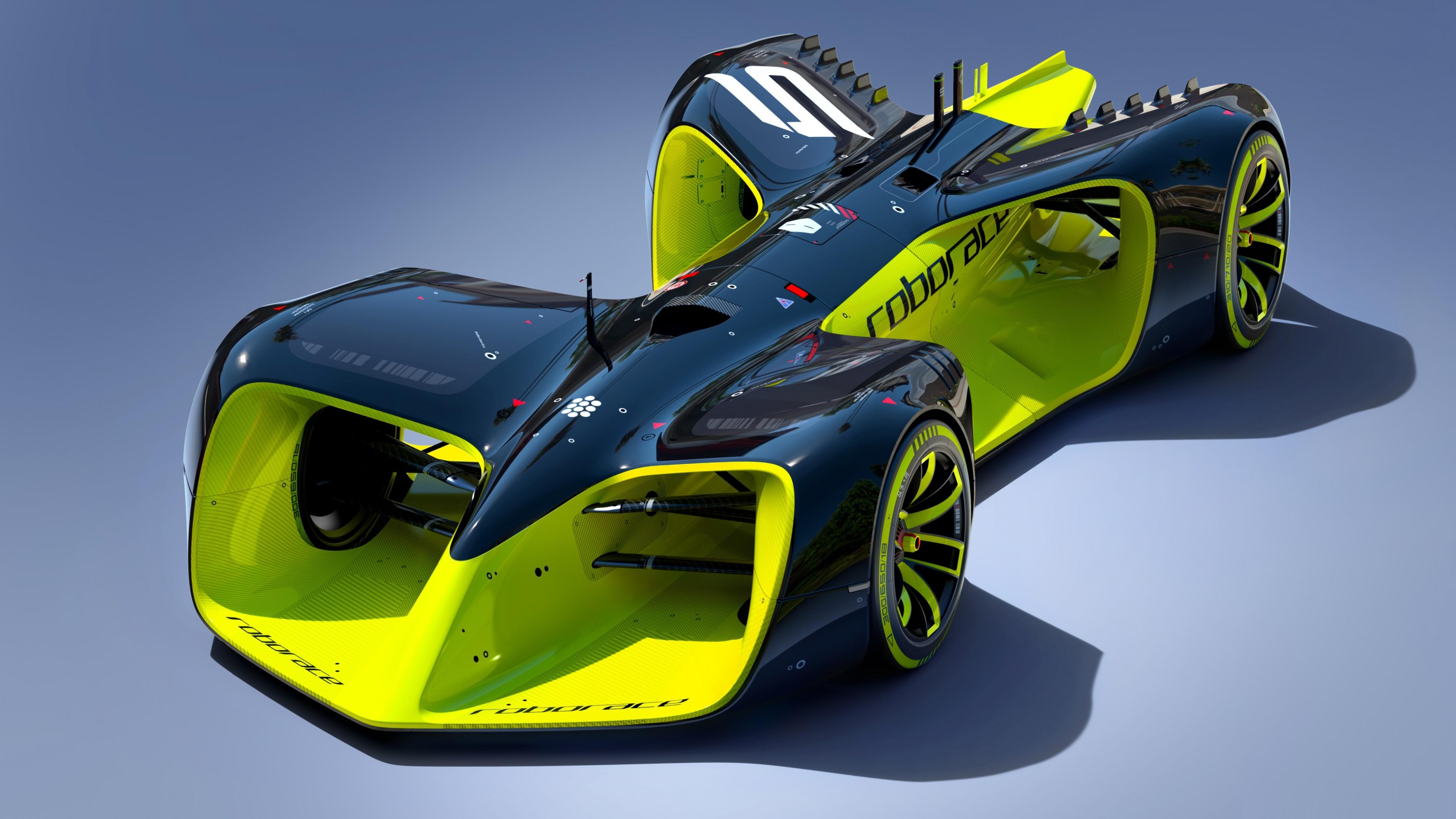 Wallpaper Roborace, future cars, Hybrid, Formula E season, electric