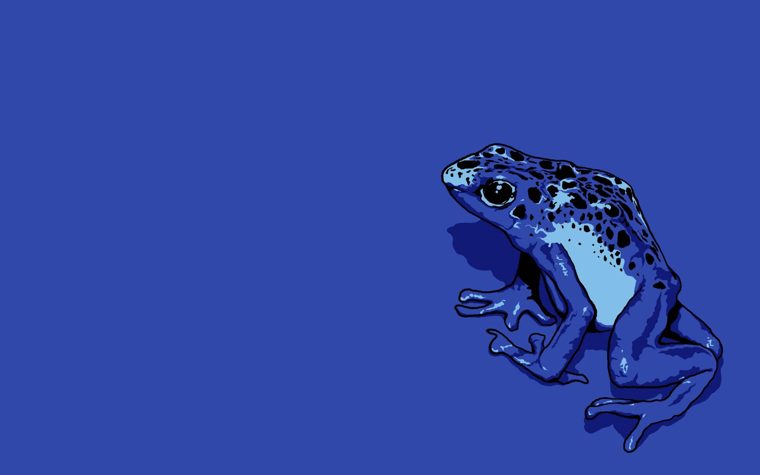 Blue Poison Dart Frog Wallpaper
