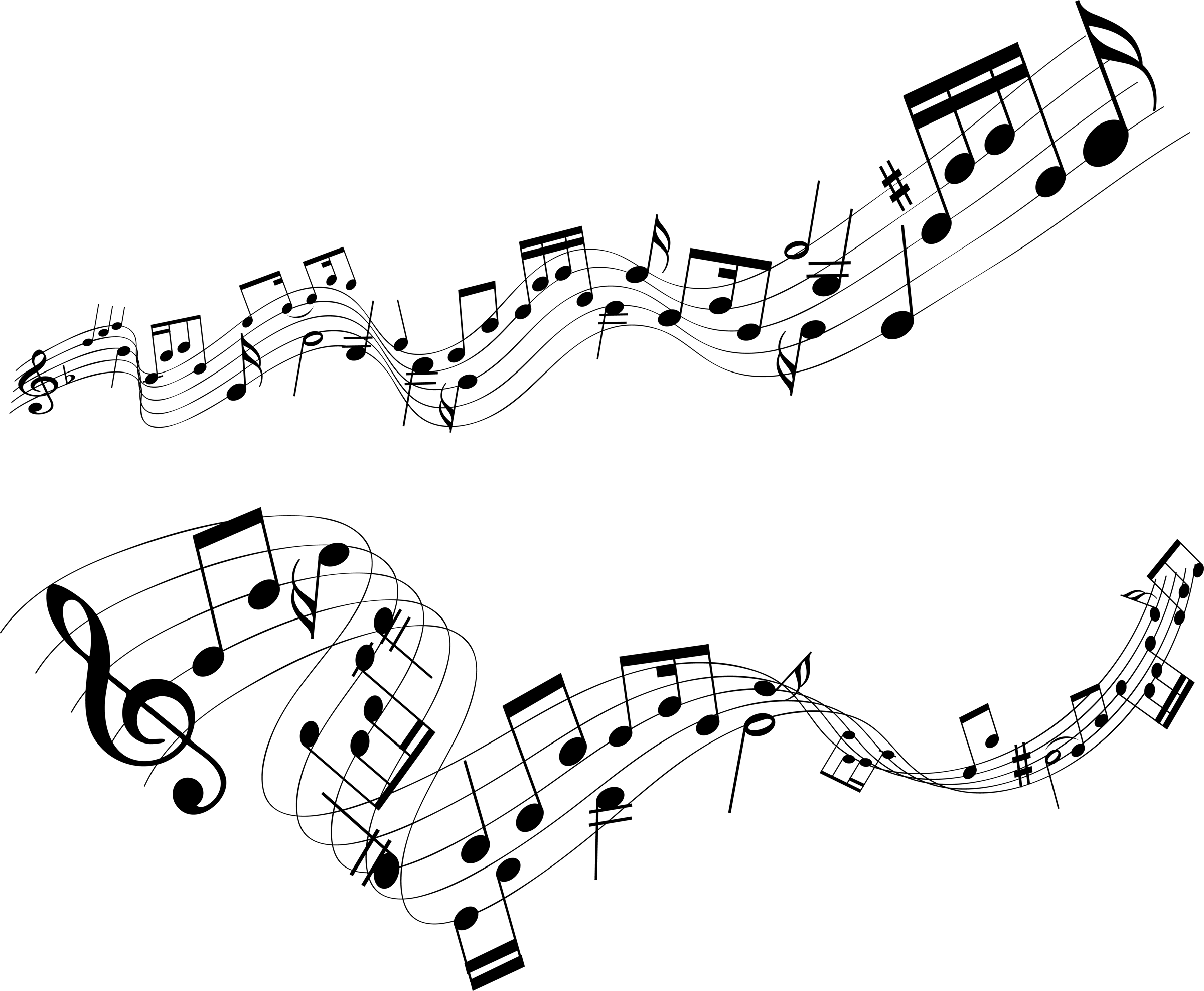 Music notes wallpaper- picture and clipart, download free