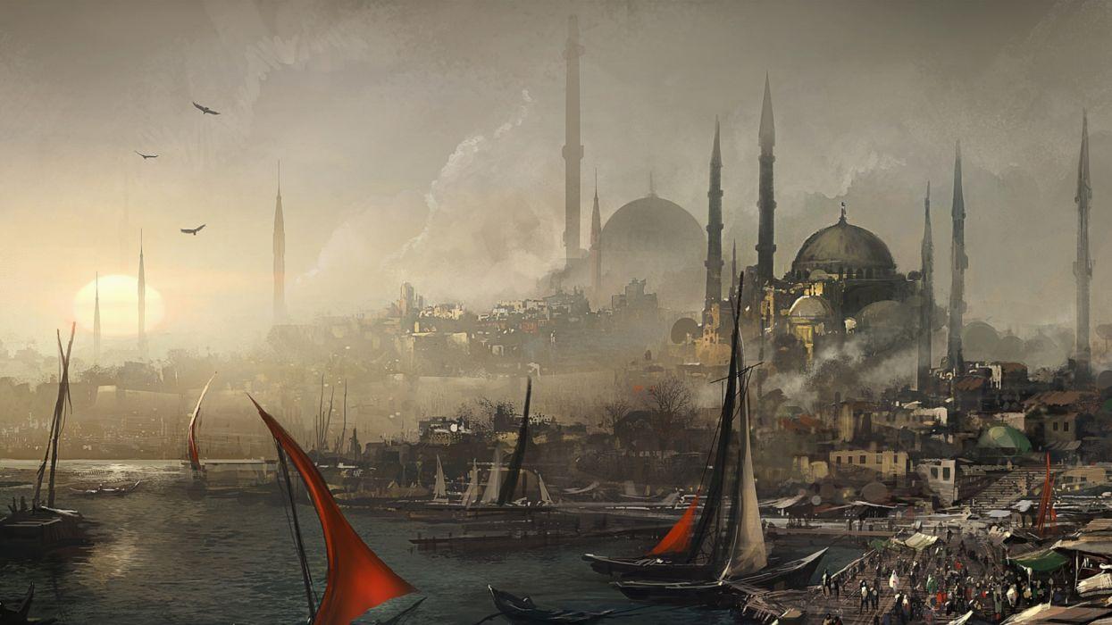 Ottoman İstanbul Paint 2560x1440 wallpaperx1440