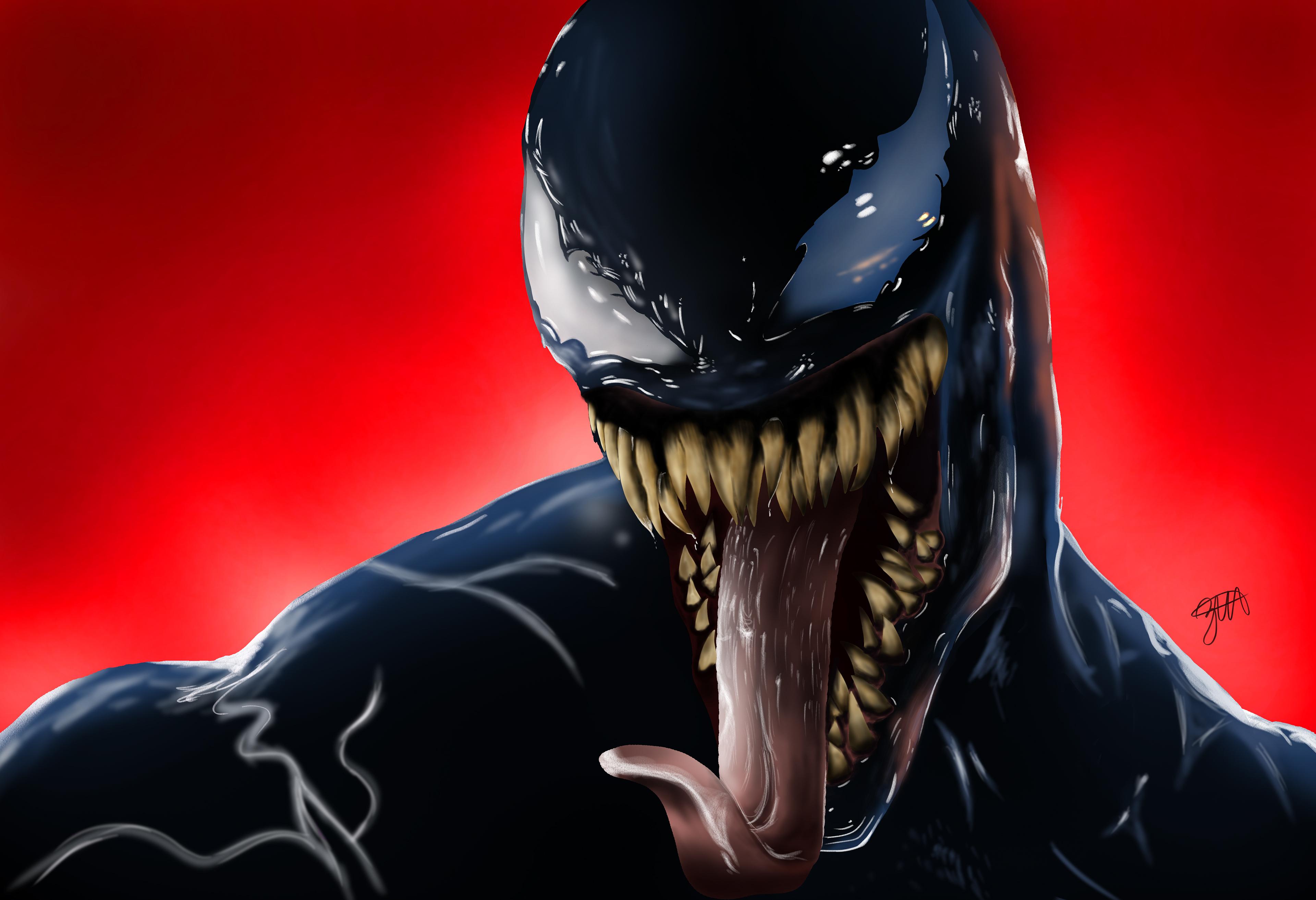 Wallpaper Venom, 4K, Creative Graphics