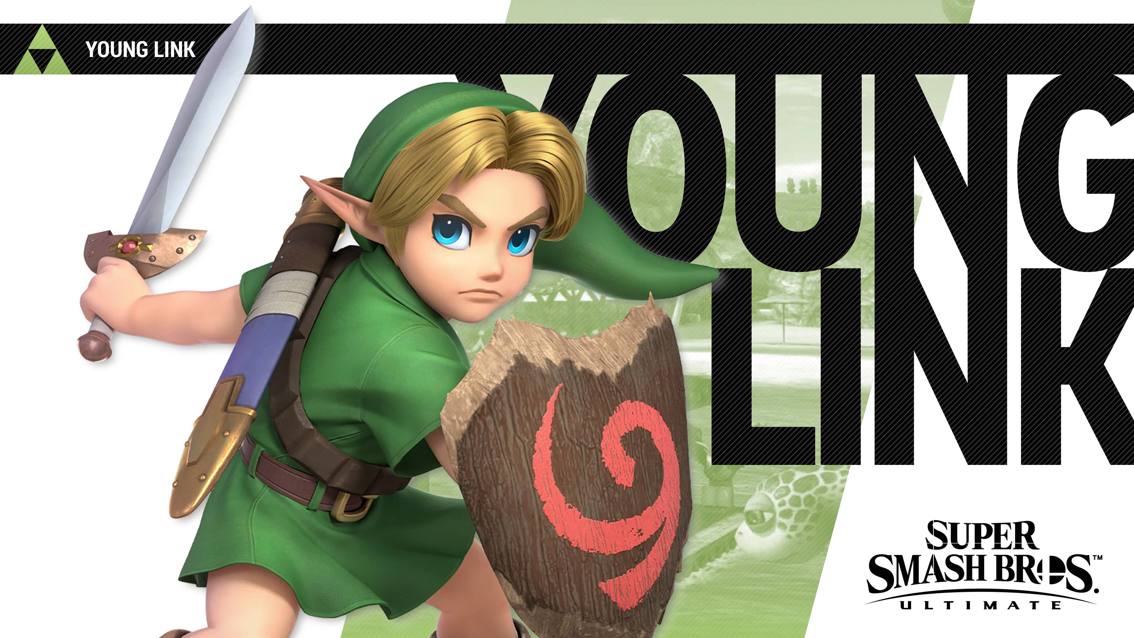 Super Smash Bros Ultimate Young Link Wallpaper. Cat with Monocle