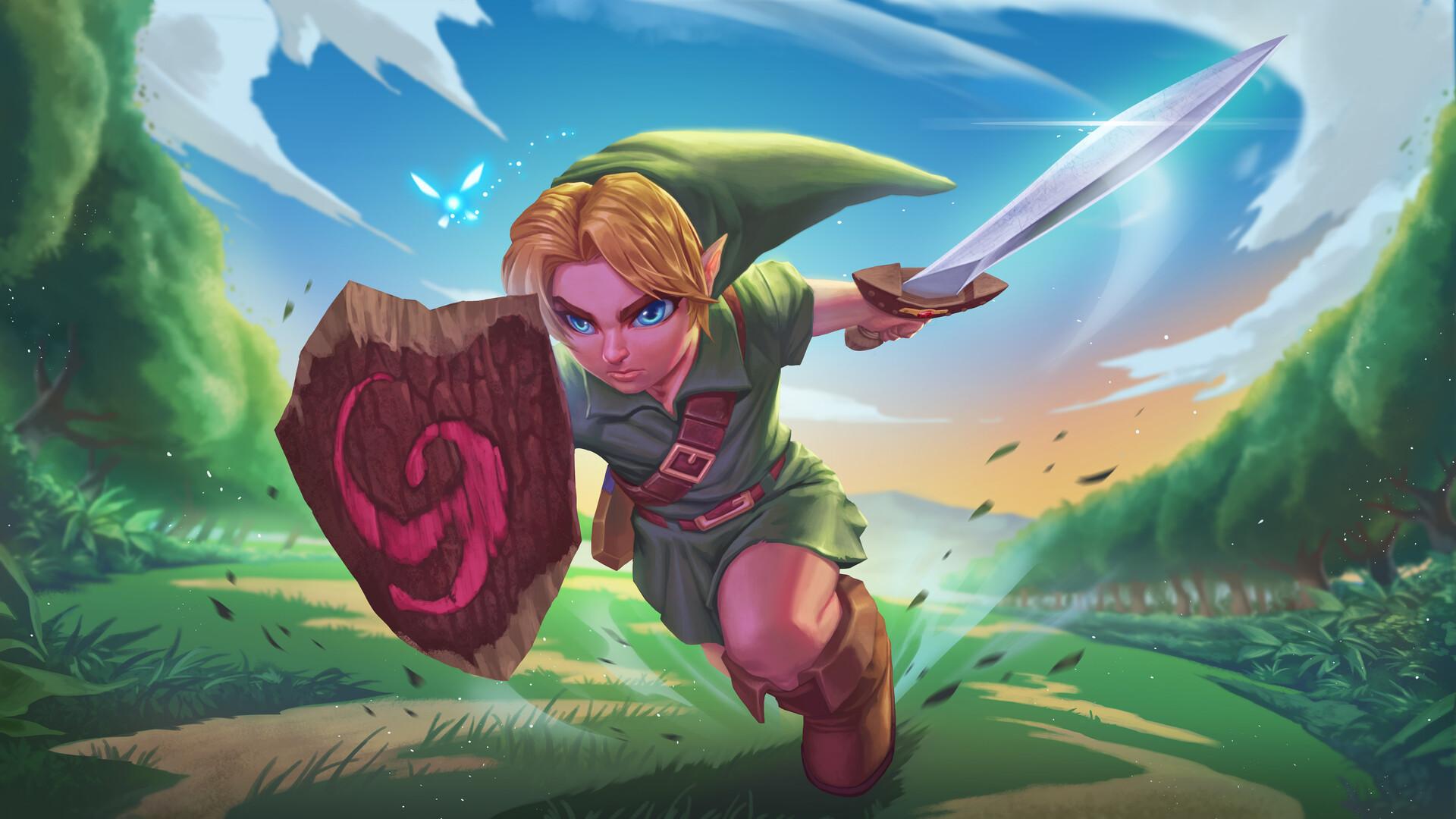 Young Link fan art Legend of Zelda, Brian Fajardo