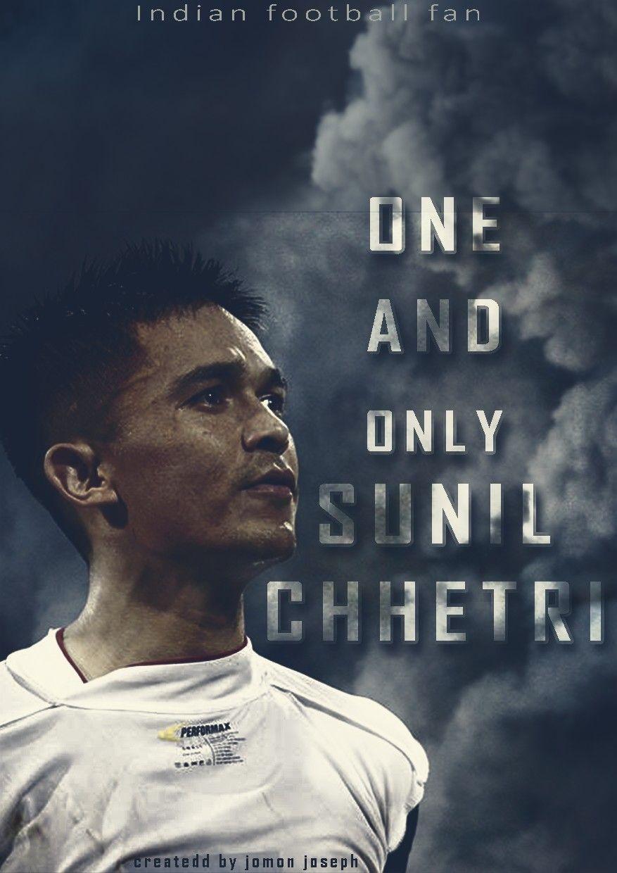 Sunil chhetri living legend of indian football.One and only