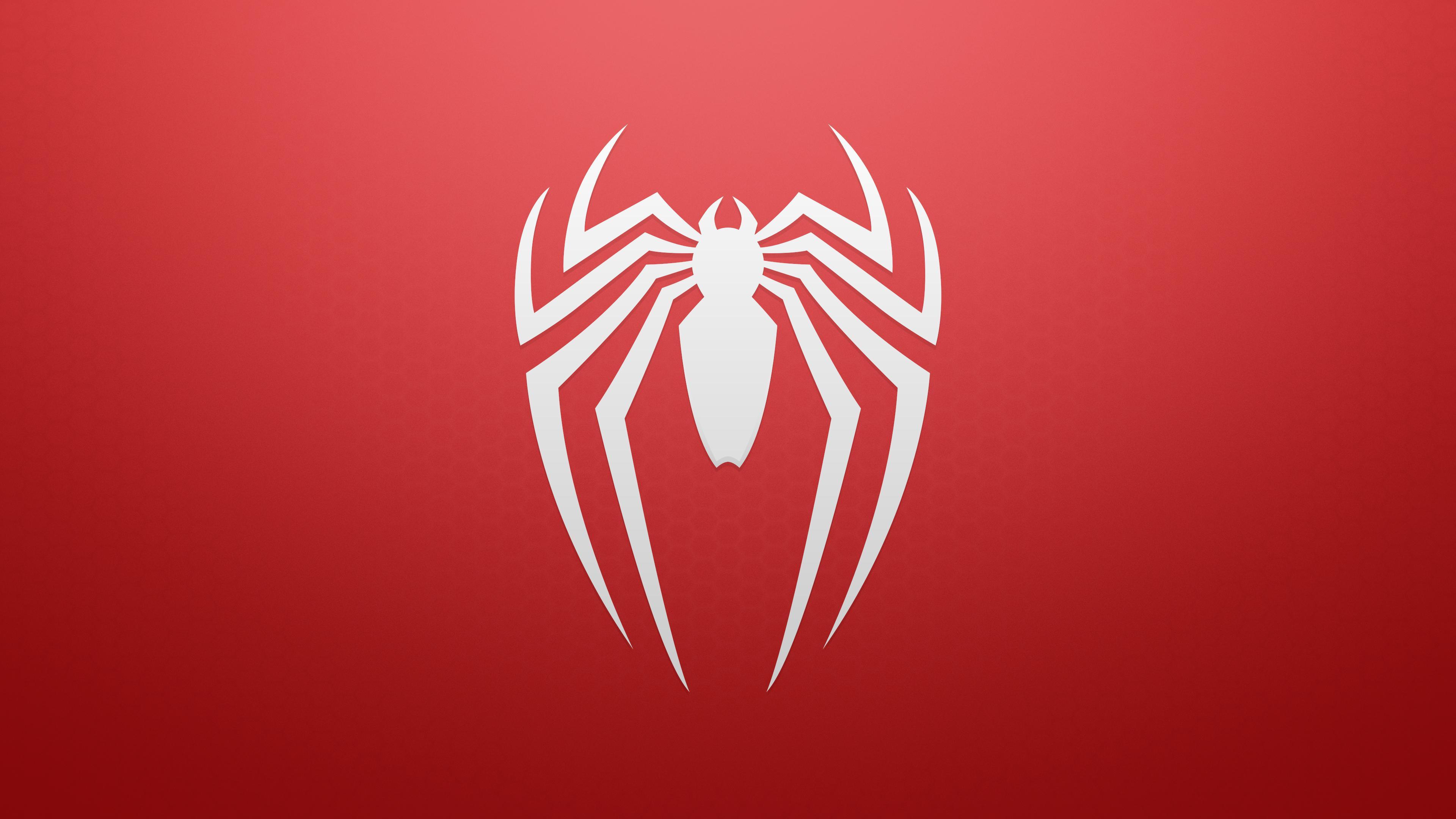Spiderman 4k Ps Logo, HD Games, 4k Wallpaper, Image, Background