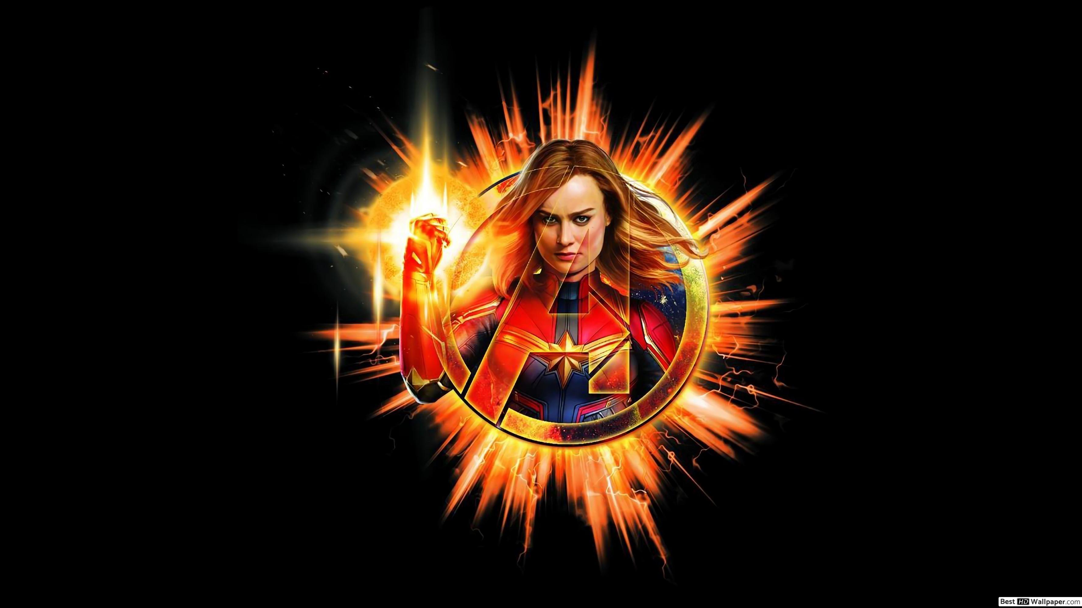 Avengers: Endgame Marvel Logo HD wallpaper download
