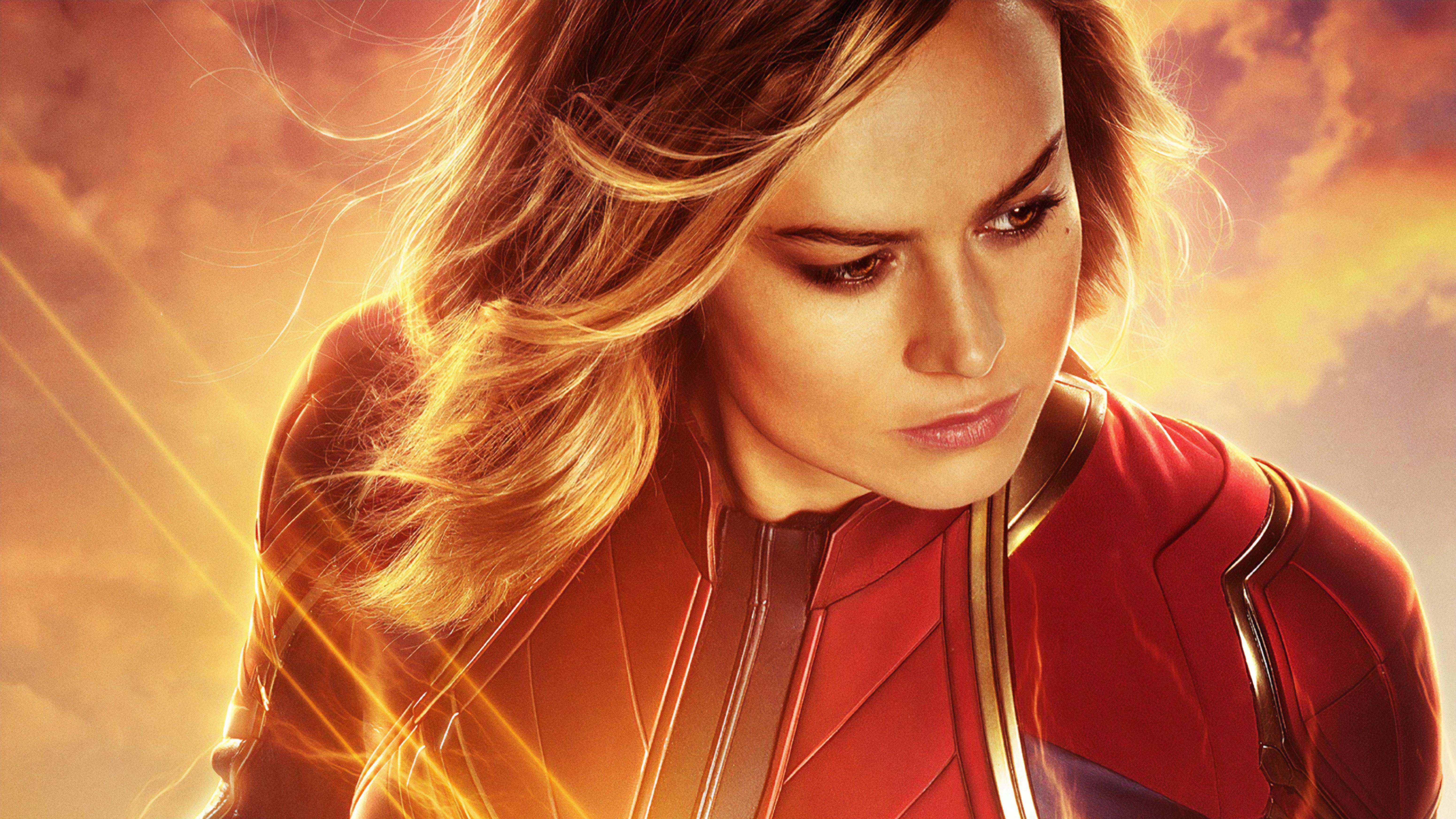 Wallpaper Captain Marvel, Brie Larson, HD, Movies