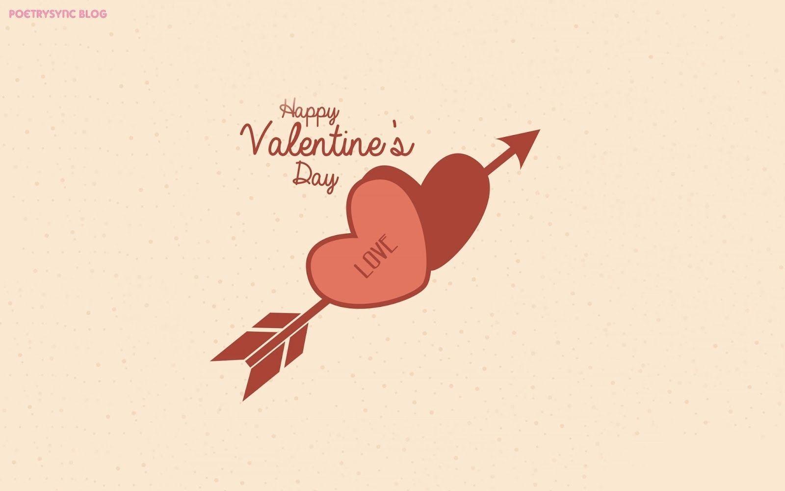 Happy Valentine's Day Cupid Arrow Wallpaper Picture, Photo