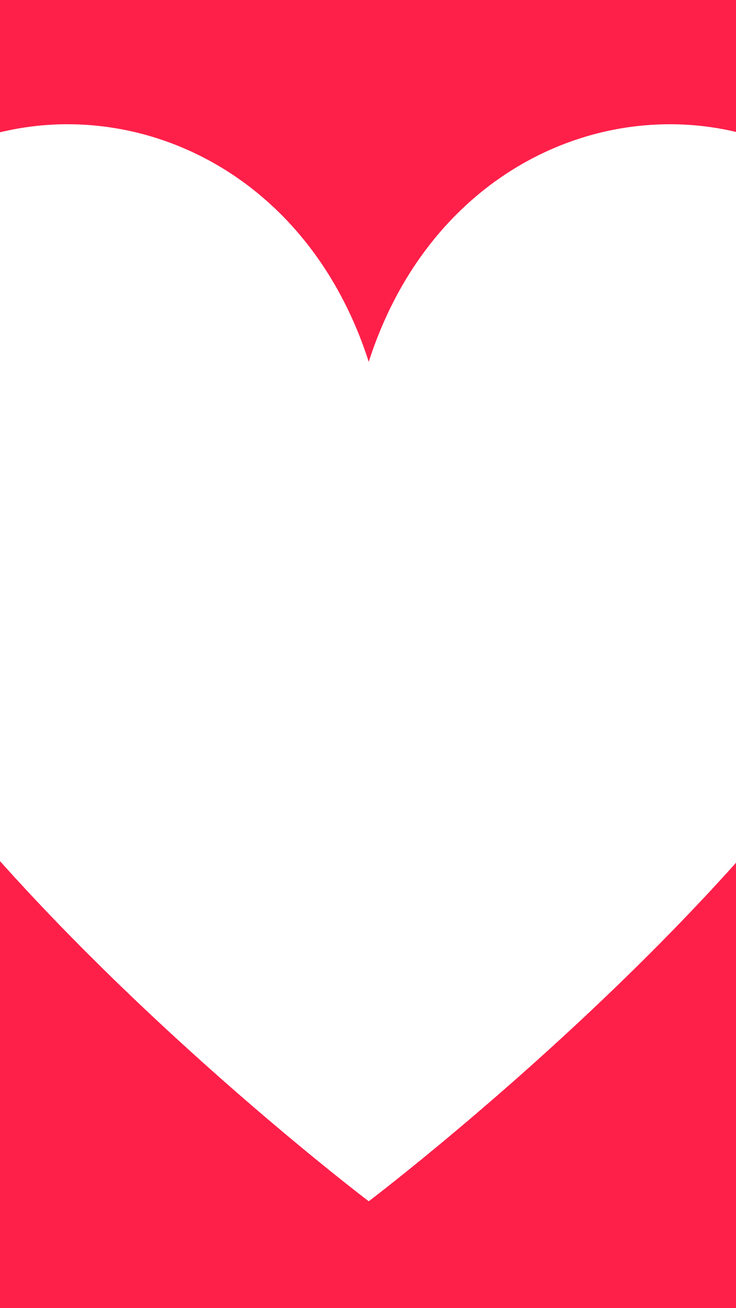 Big Heart all Happy Valentine's Day iPhone wallpaper now