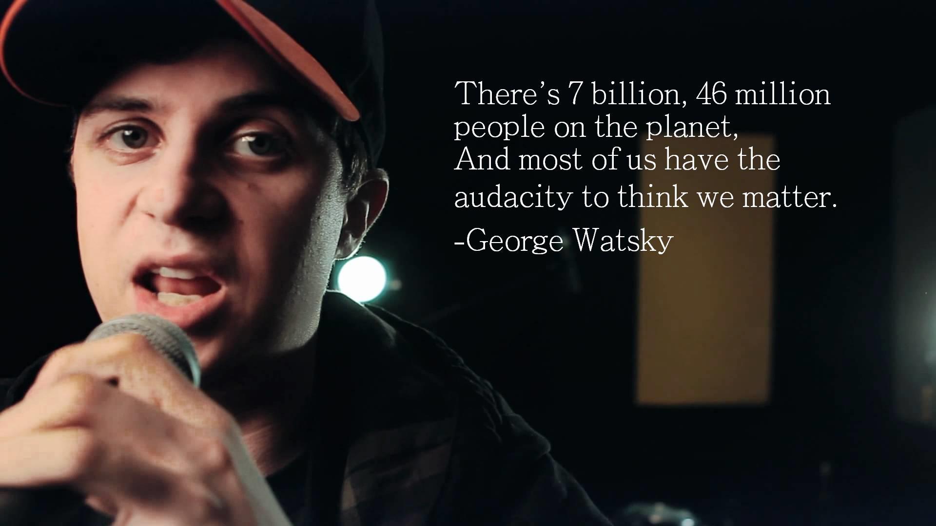 YouTube Sensation George Watsky and Rapper