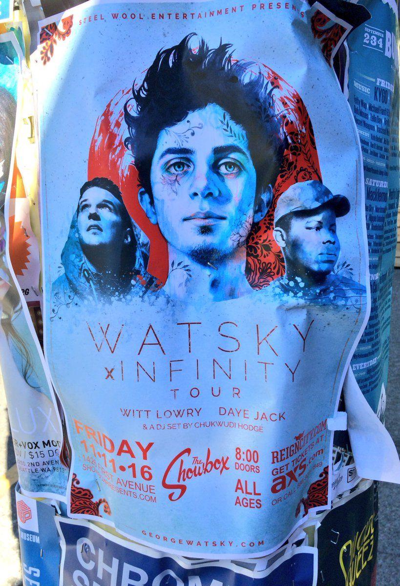 WATSKY x INFINITY. Twitter. Watsky. Cd cover, Poster