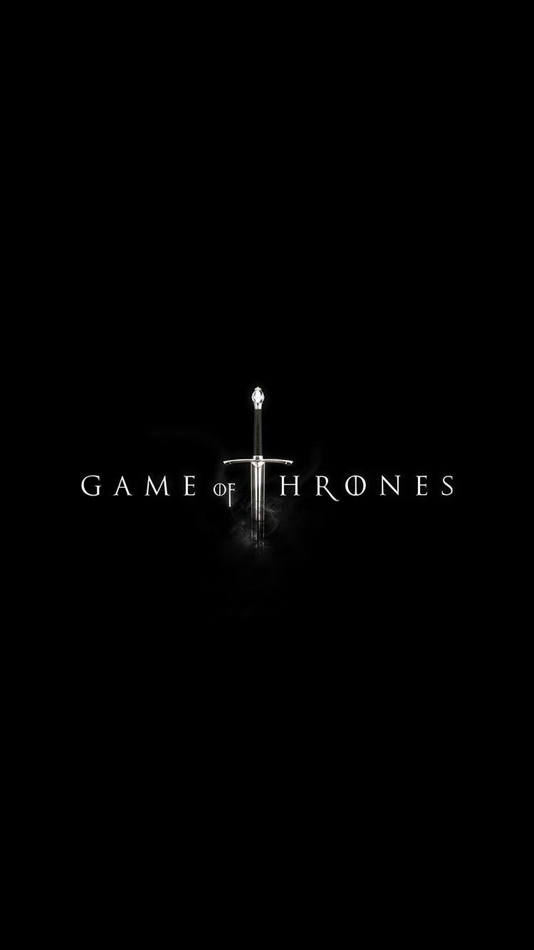 Game Of Thrones Dark Sword Logo iPhone 6 Wallpaper. خلفيات