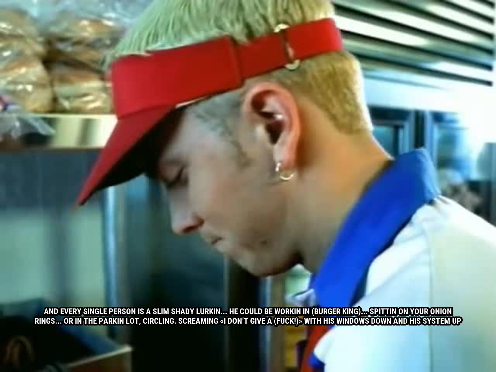 The Real Slim Shady (Edited) lyrics Eminem song in image