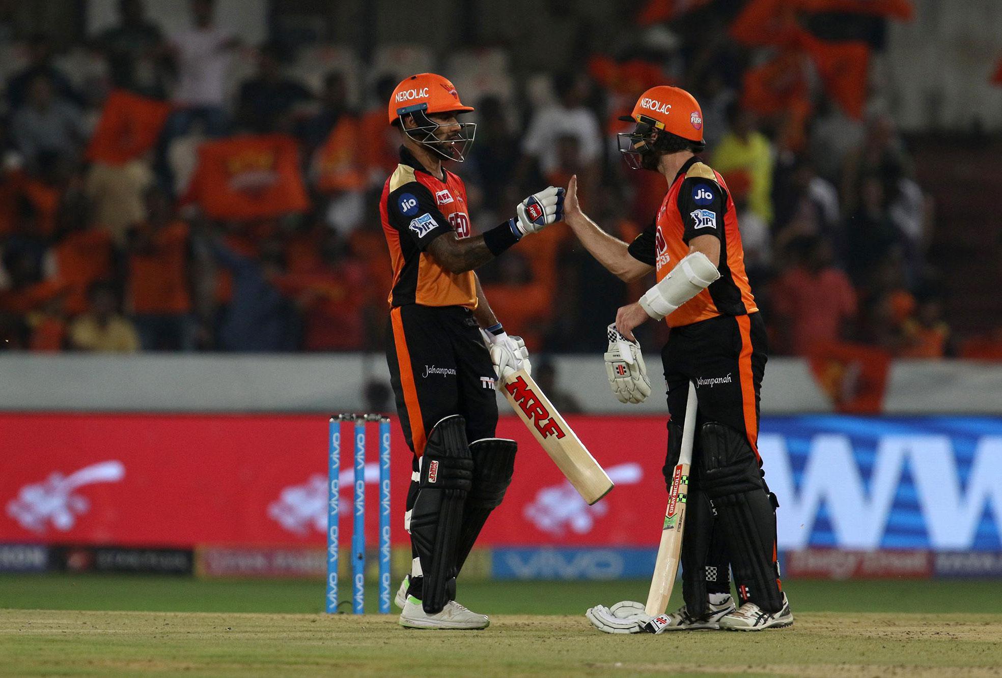 IPL 2018: Shikhar Dhawan, Kane Williamson star in Sunrisers