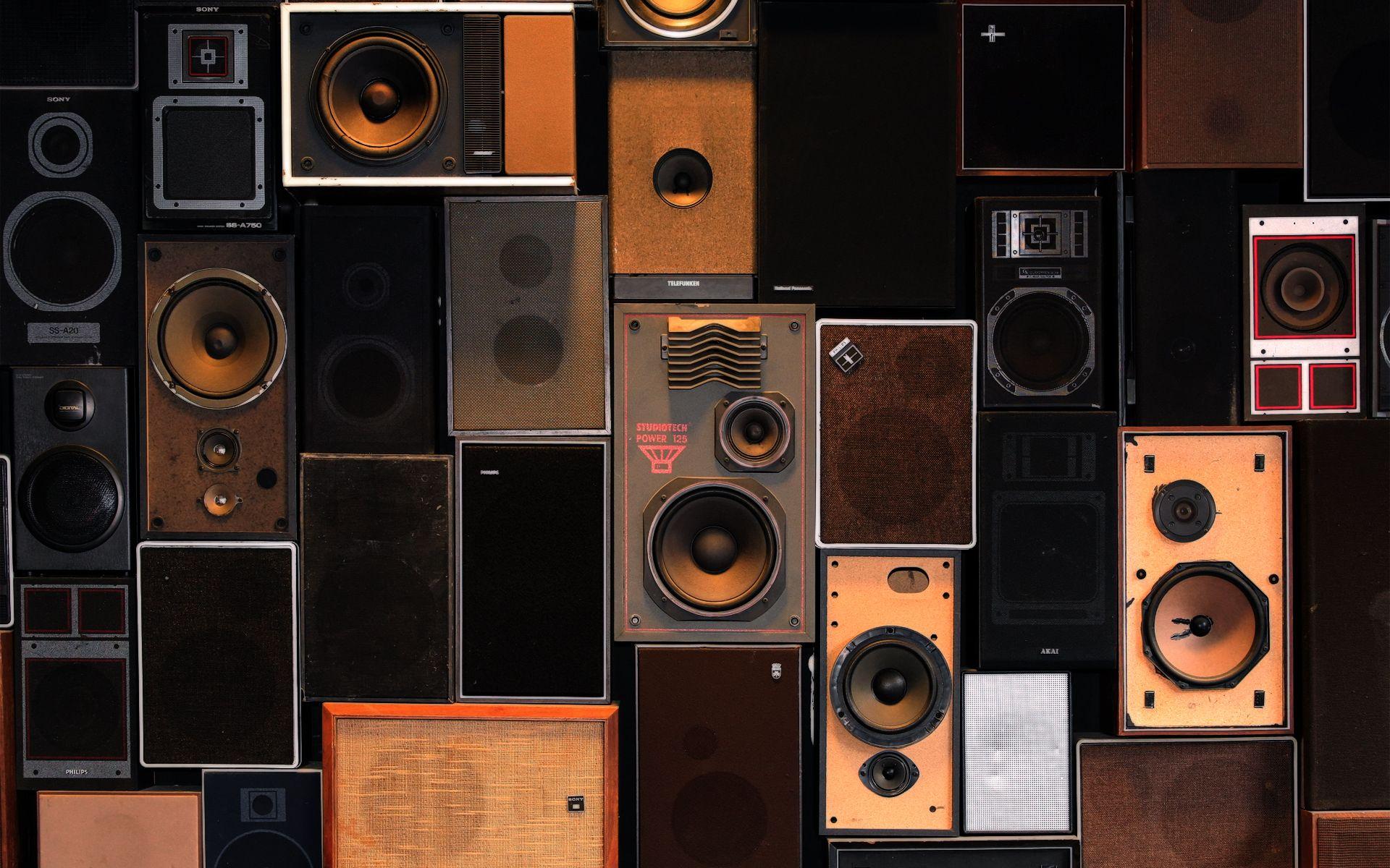 always wanted a wall full of speakers. This is actually wallpaper.sneaky. Speaker wallpaper, Wall of sound, Drum and bass