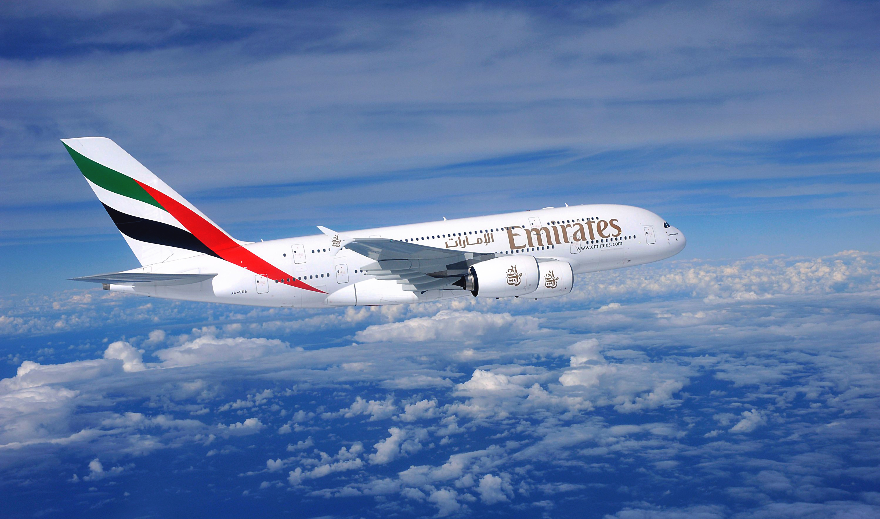 Emirates airline plane airbus airliner a380 wallpaperx1767