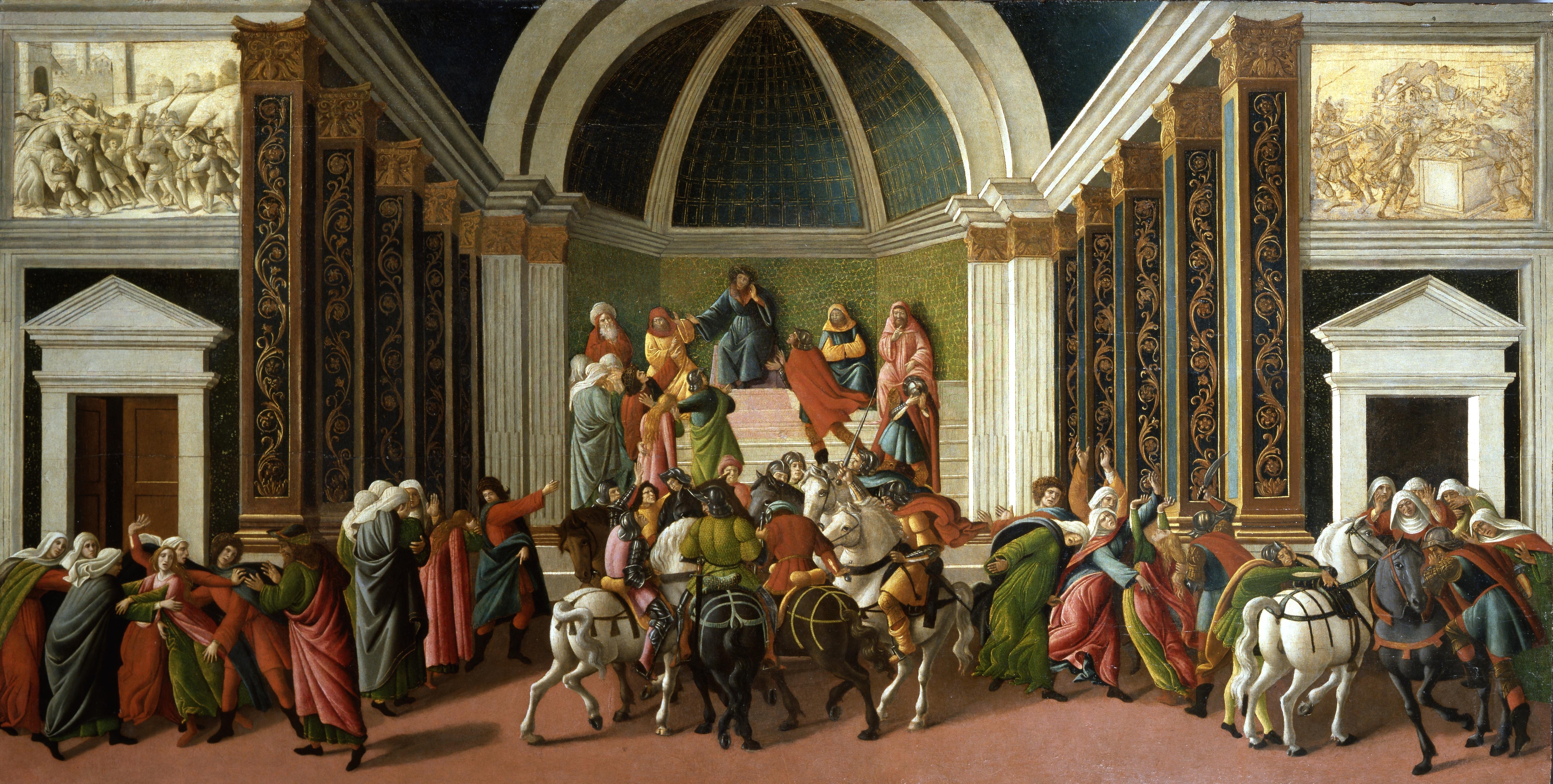 Picture Horses Sandro Botticelli, Storie di Virginia 6257x3161