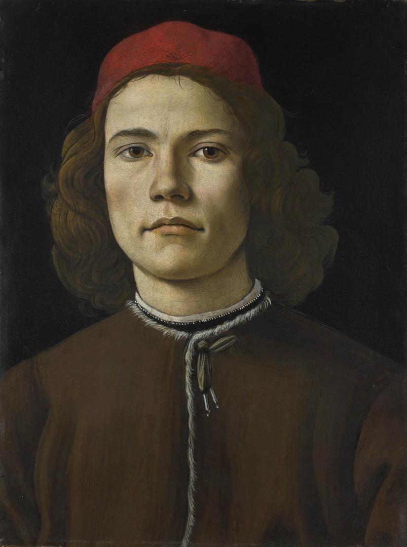 Portrait Of A Young Man italian renaissance sandro botticelli art
