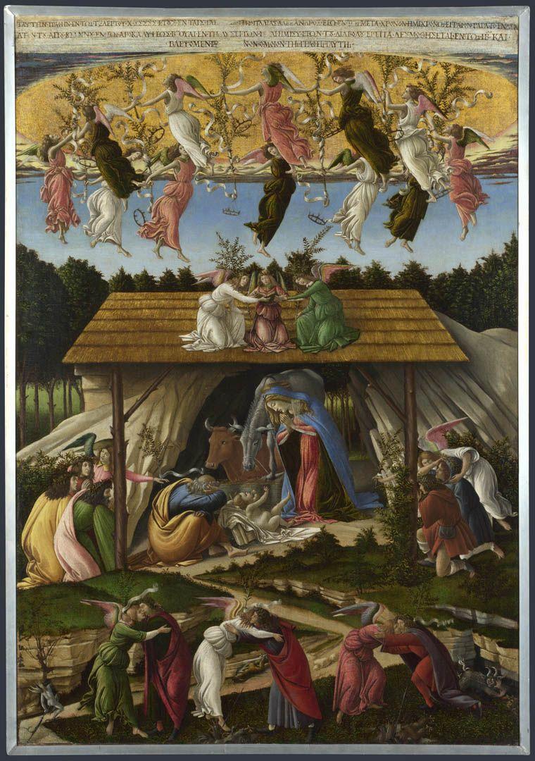 Nativity Renaissance Sandro Botticelli Art Wallpaper