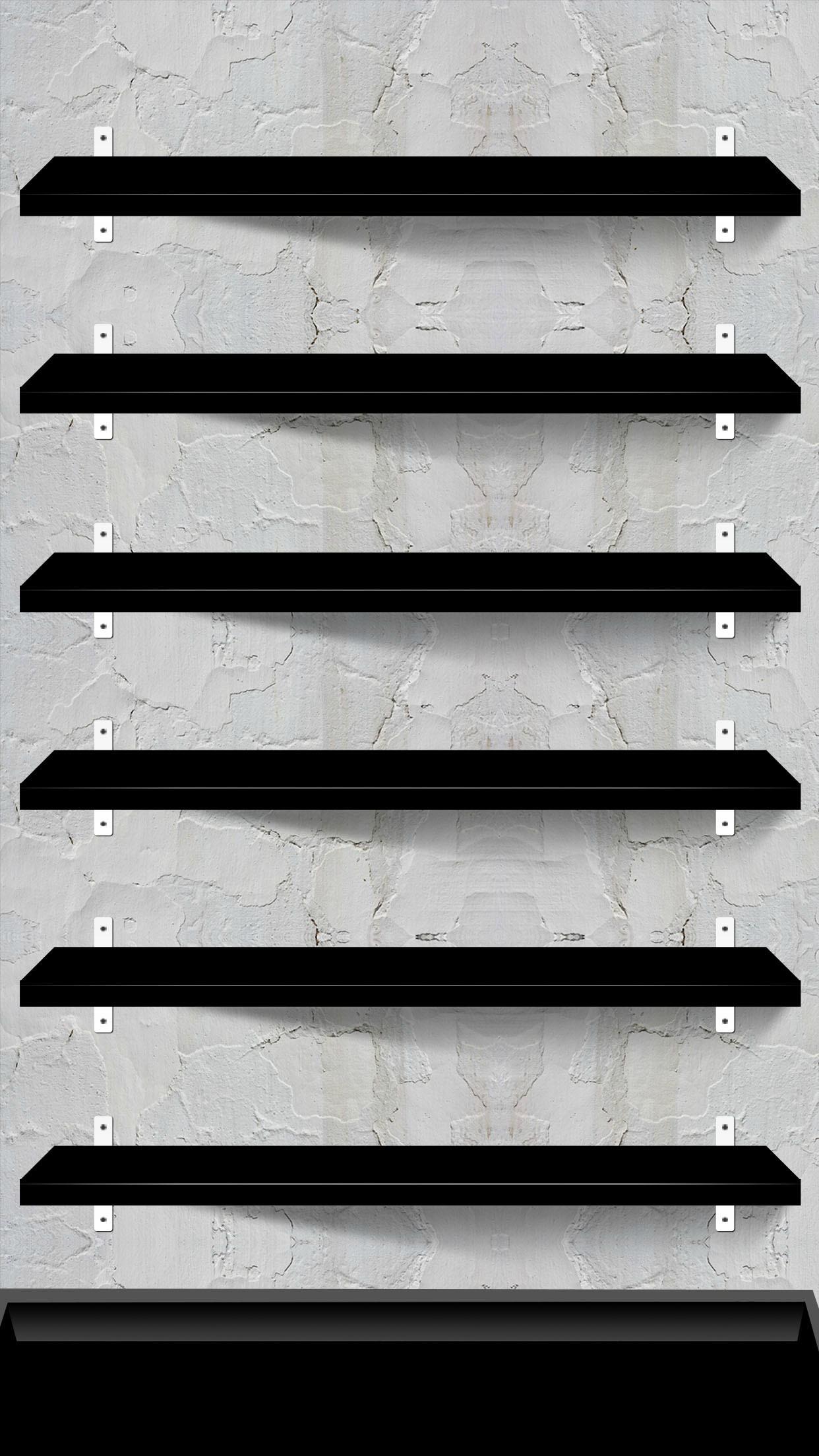 10 Creative Shelves Wallpapers for the iPhone 6 Plus!