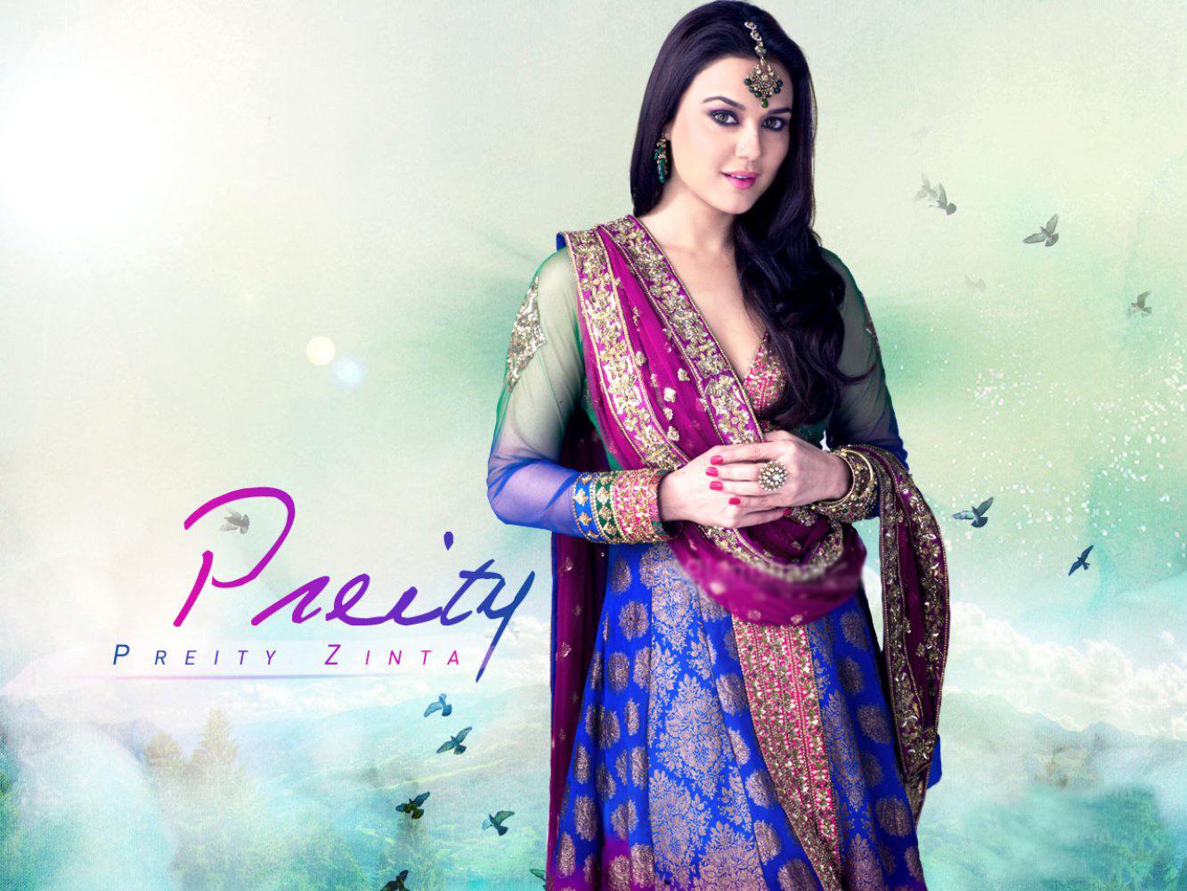 Bollywood Dimple Girl Preity Zinta Latest Wallpaper & Pics