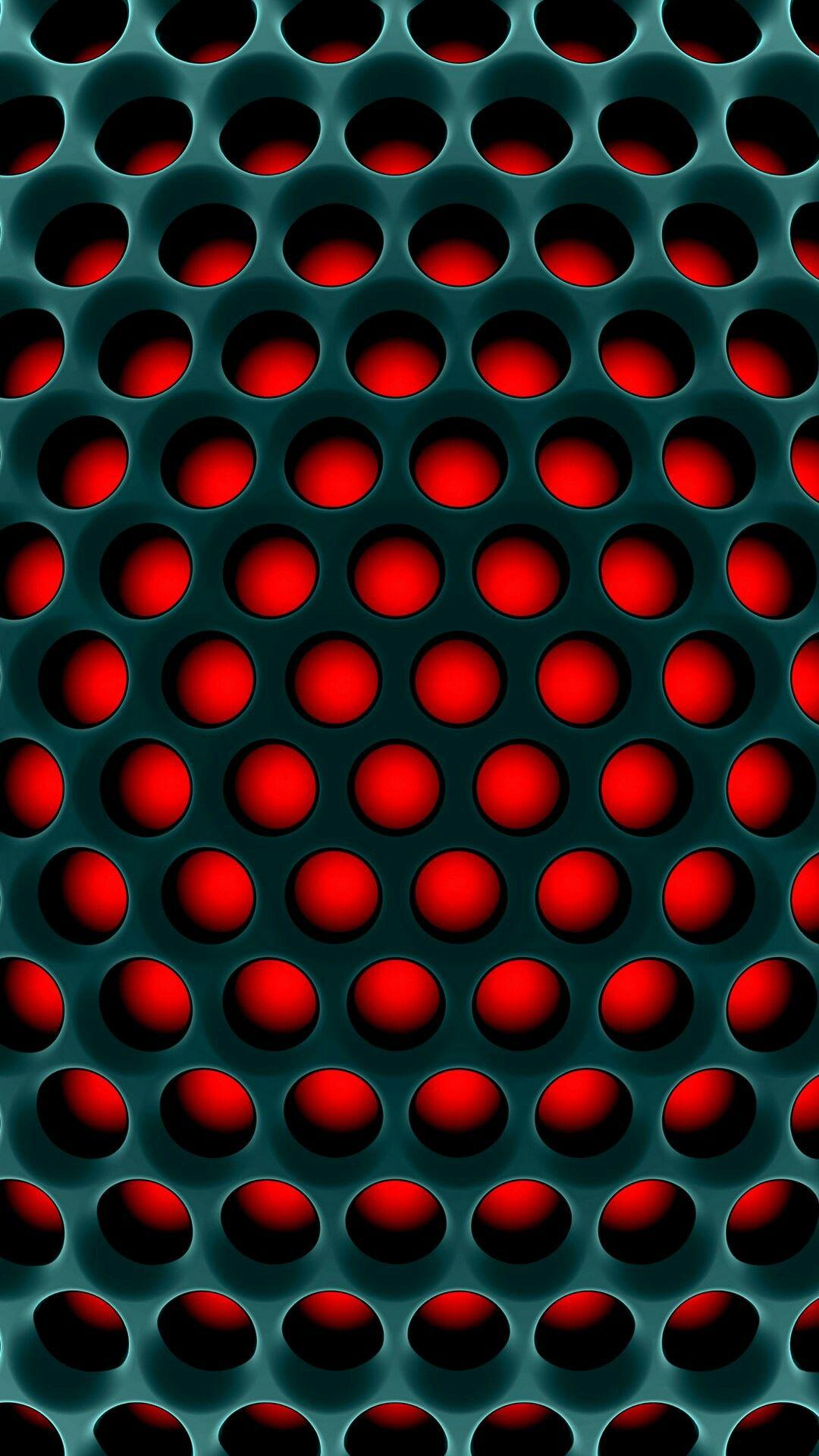 Red and Green Beehive Wallpaper. *Abstract and Geometric Wallpaper