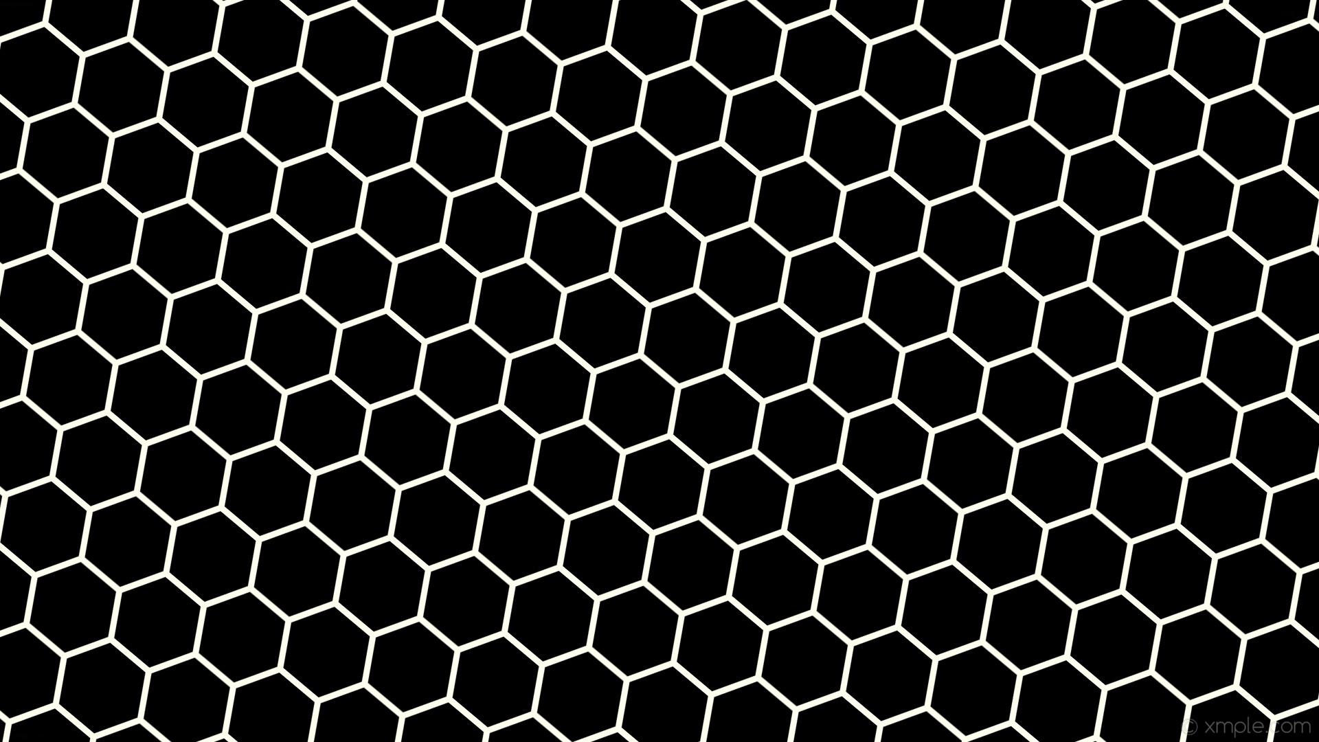 Black Honeycomb Wallpaper