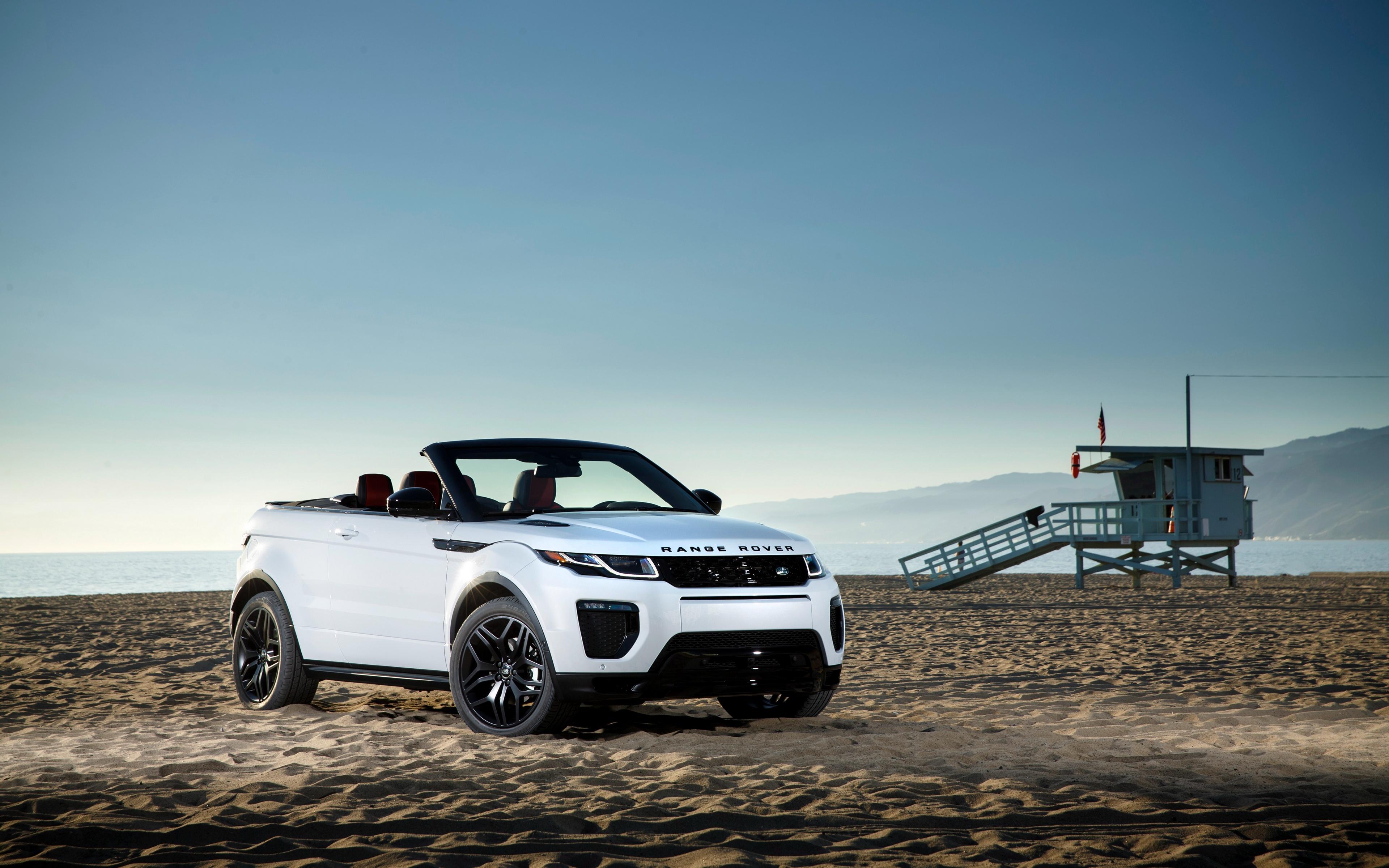 Download wallpaper 3840x2400 land rover, range rover, evoque, side