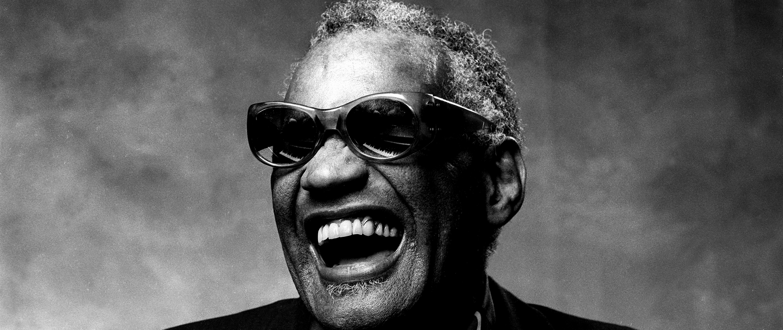 Download wallpaper 2560x1080 ray charles, musician, author, soul