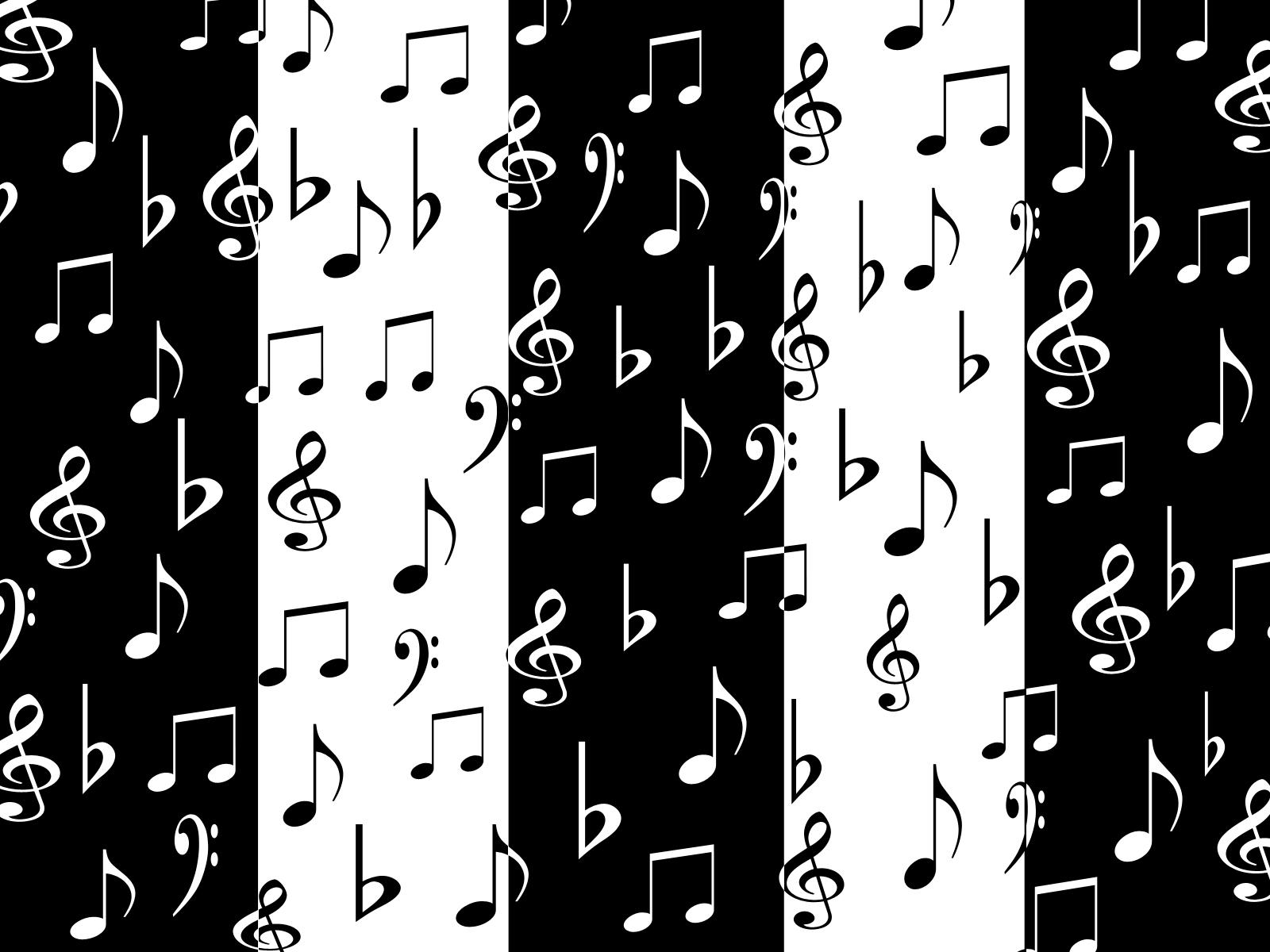 Black and white music wallpaper