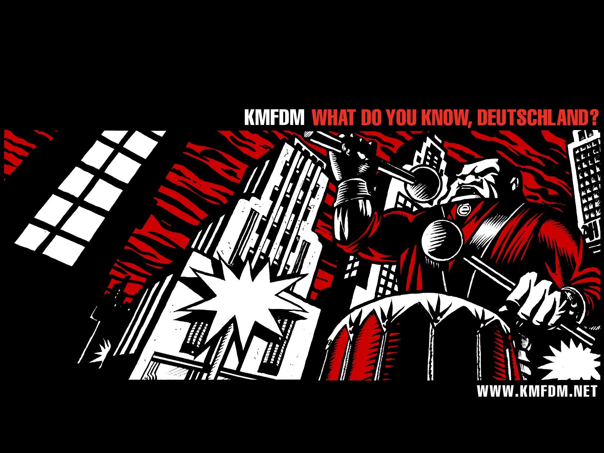 Music bands album covers KMFDM Industrial music wallpaper