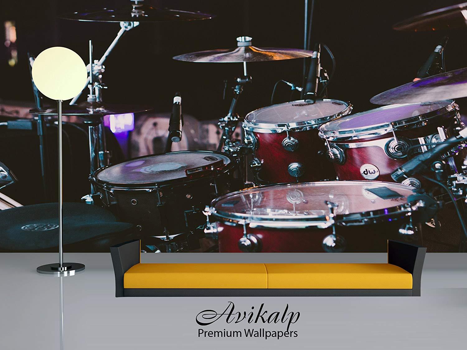 Avikalp Awi4697 Drum Set Music Instrument Song Full HD 3D Wallpaper