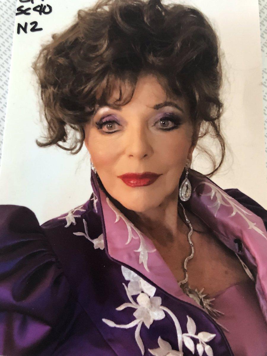 Joan Collins - #lookbackintime my first day as Evie